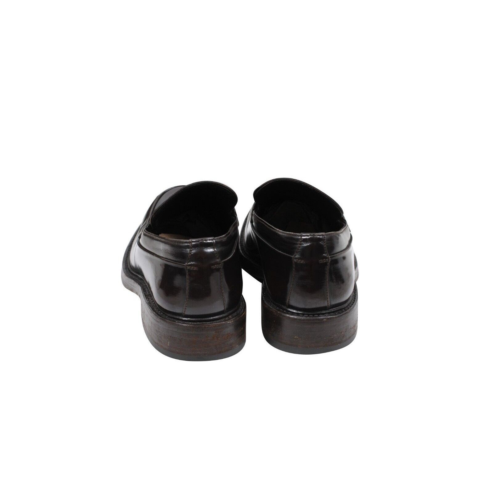 Prada Brown Leather Vintage Penny Loafers - 01716 Size US 7 / EU 40 - 6 Thumbnail