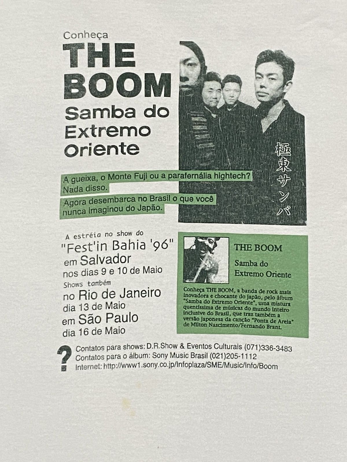Band Tees × Vintage Vintage 90’s The Boom Japanese Rock Band Tshirt Size US M / EU 48-50 / 2 - 9 Thumbnail
