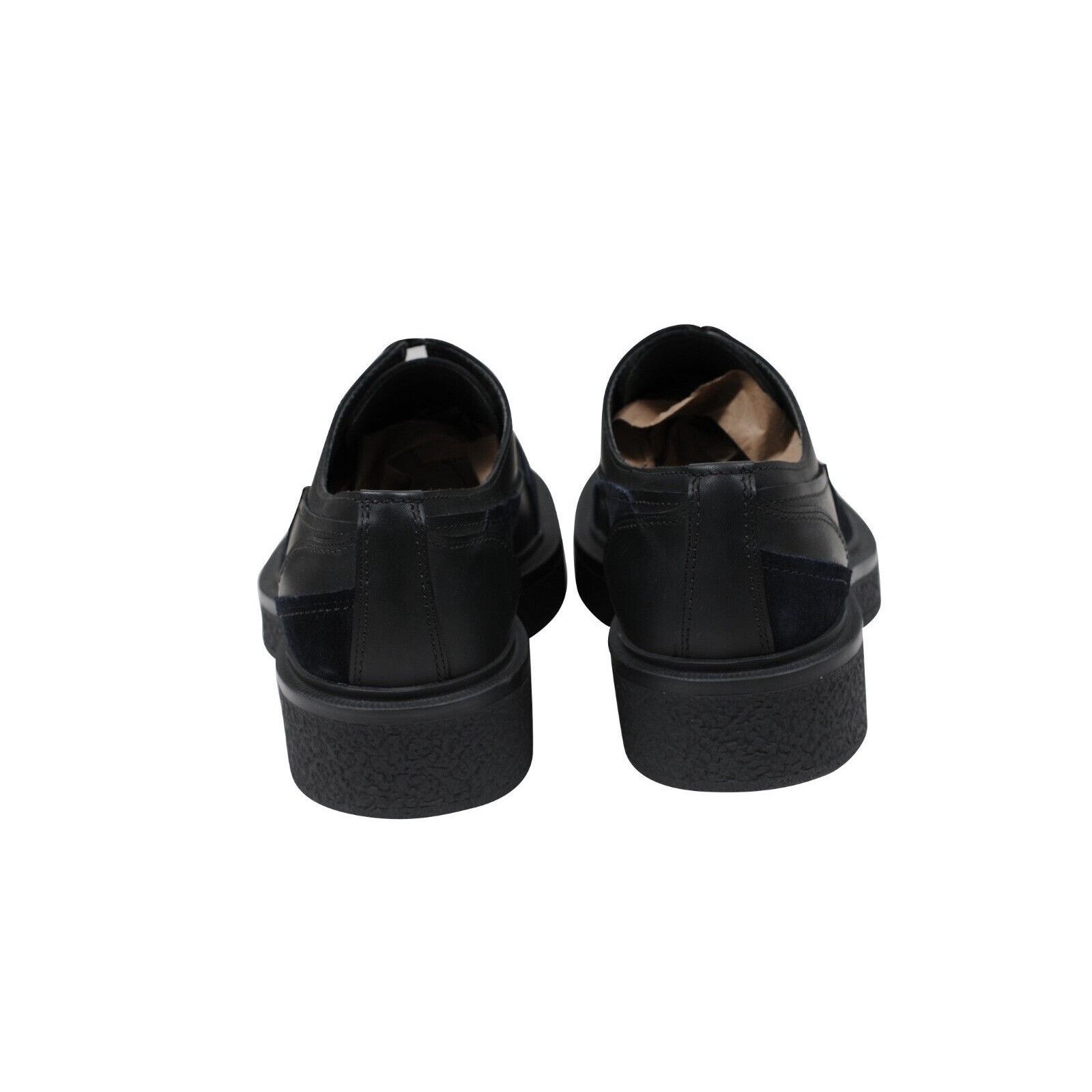 Lanvin Black Leather Suede Crepe Chunky Derbys - 01718 Size US 10 / EU 43 - 6 Thumbnail
