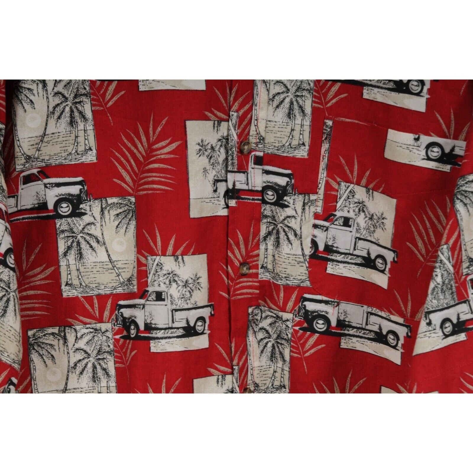 Vintage Red Vintage Hawaiian Button Down Shirt - 01727 Size US L / EU 52-54 / 3 - 3 Thumbnail