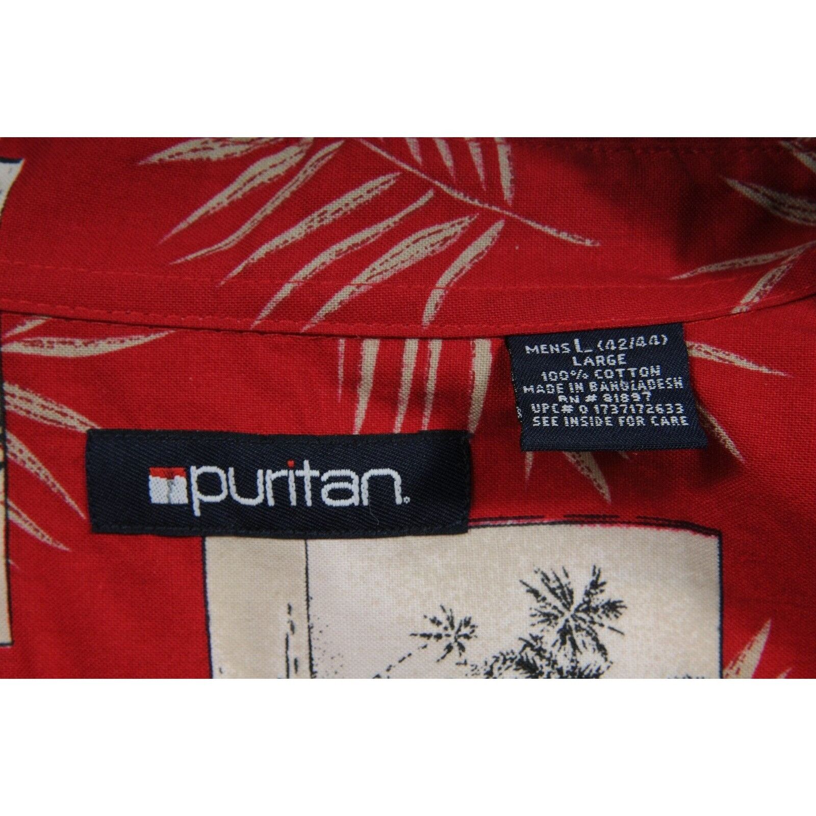 Vintage Red Vintage Hawaiian Button Down Shirt - 01727 Size US L / EU 52-54 / 3 - 5 Thumbnail