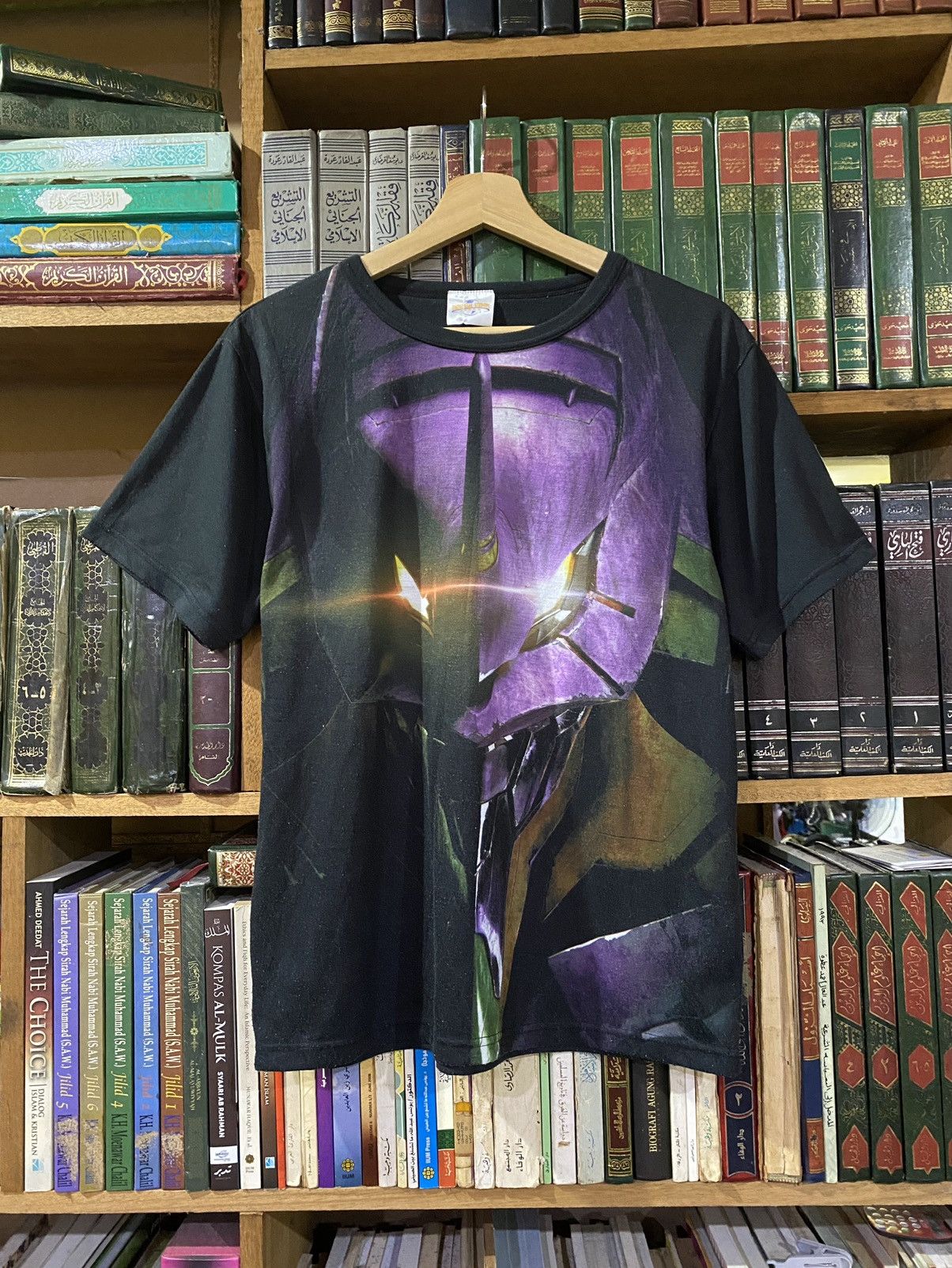 Anime Neon Genesis Evangelion Overprint Anime Japanese Vintage Size US M / EU 48-50 / 2 - 1 Thumbnail