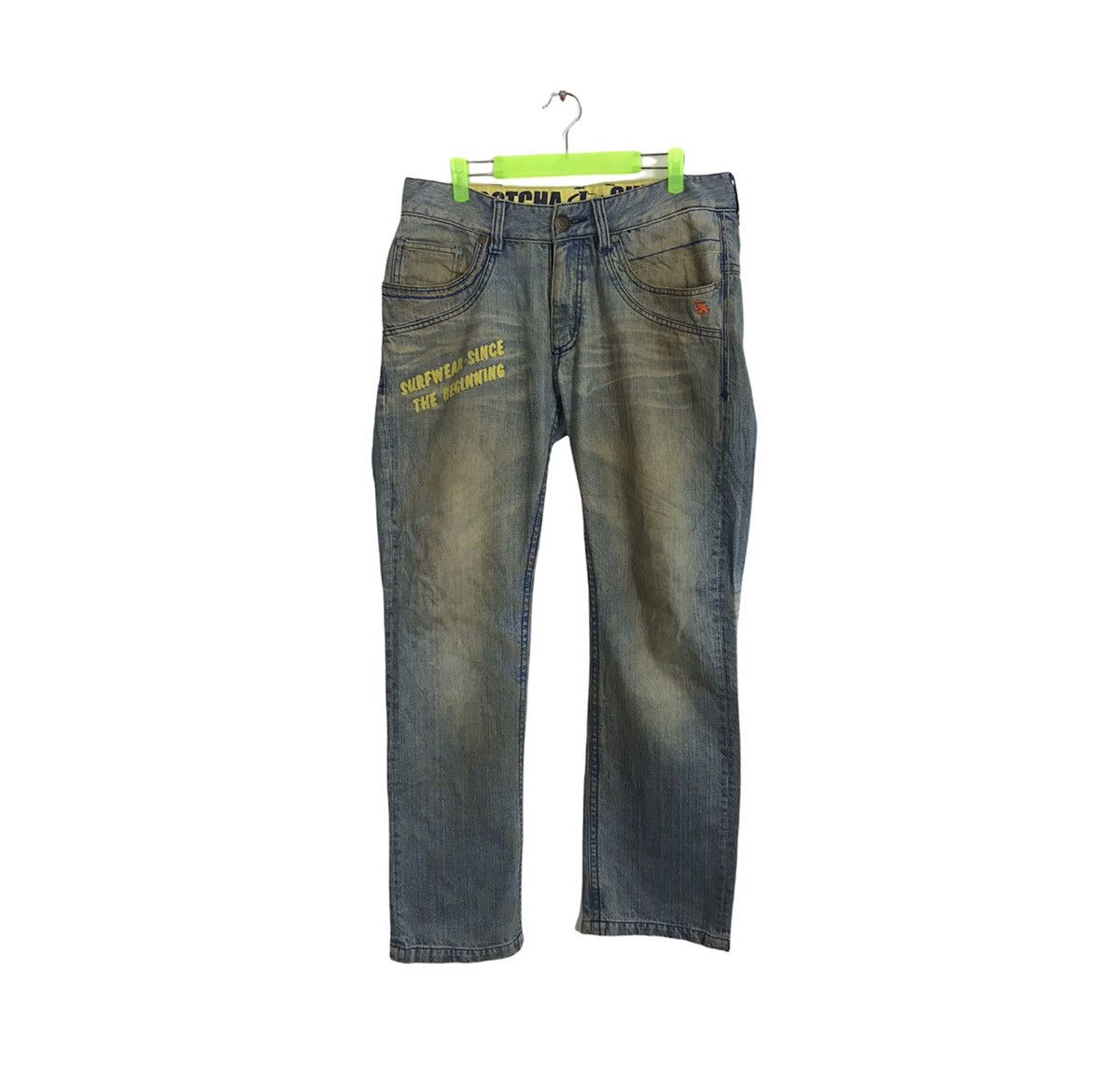 Gotcha Surf International Spell Out Logo Indigo Patchwork