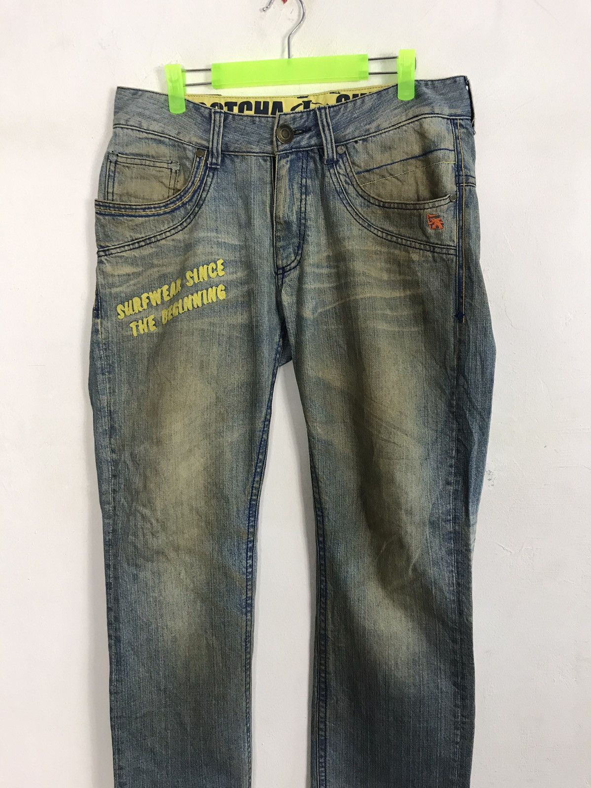Gotcha Surf International Spell Out Logo Indigo Patchwork