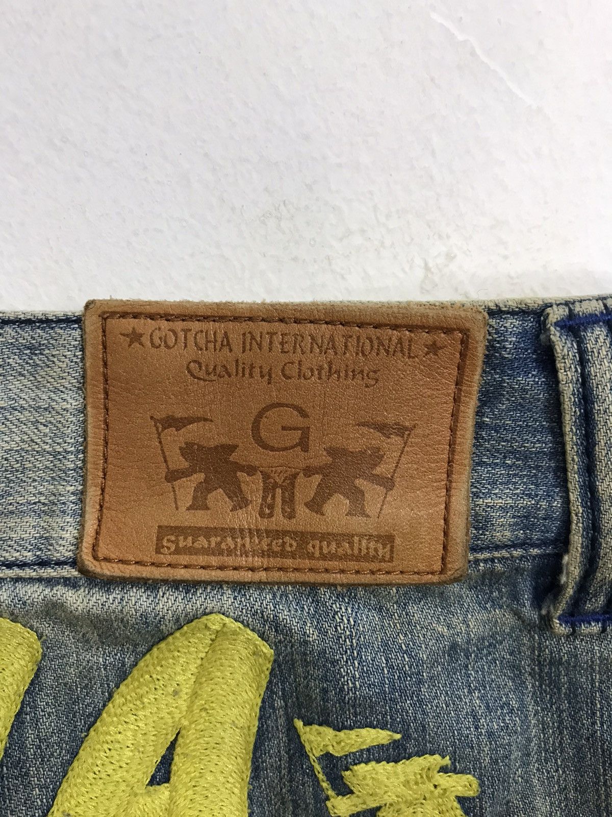 Gotcha Surf International Spell Out Logo Indigo Patchwork