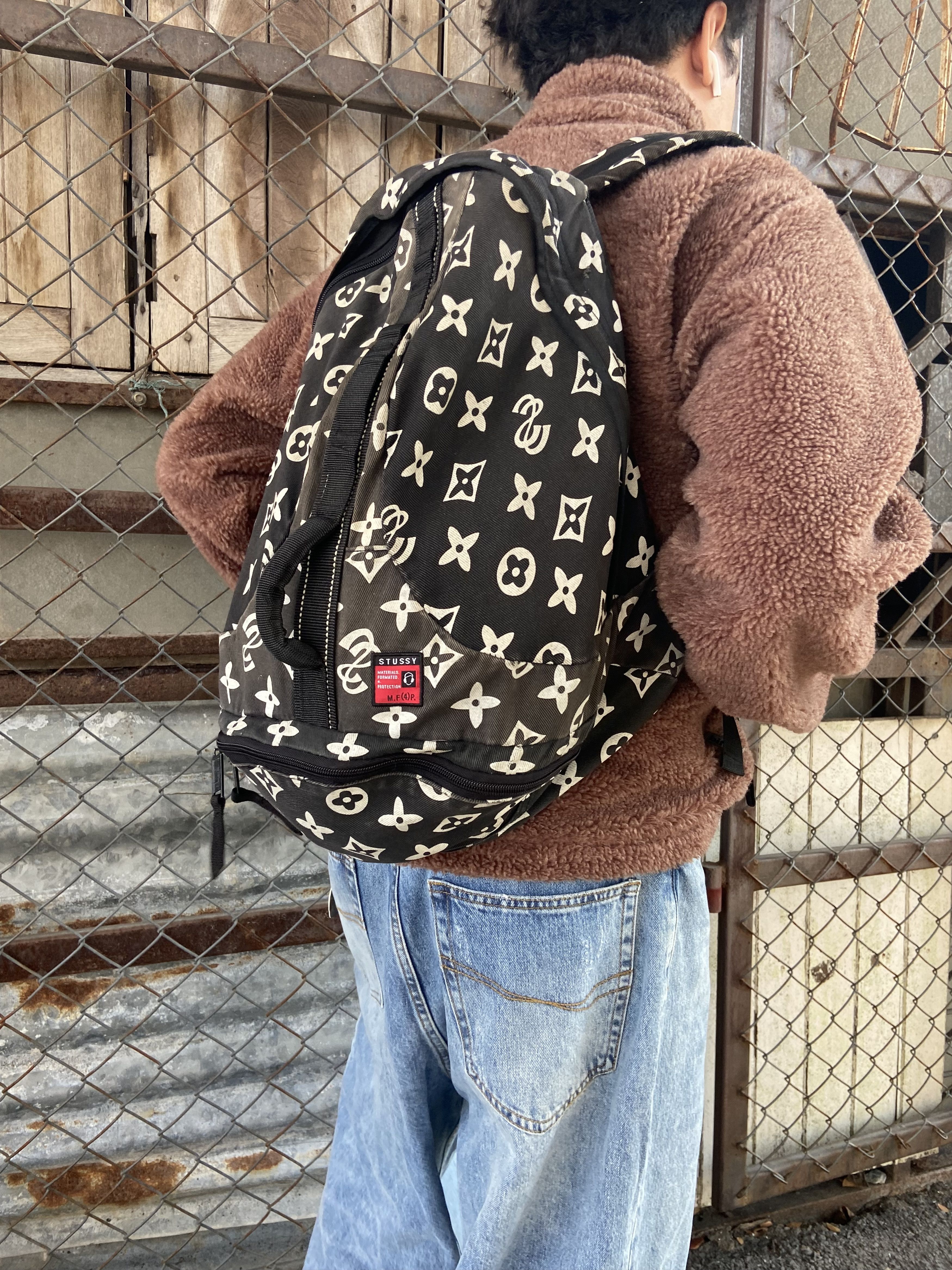 Stussy 🔥Open offer*Vintage Faded Stussy monogram Backpack Size ONE SIZE - 2 Thumbnail