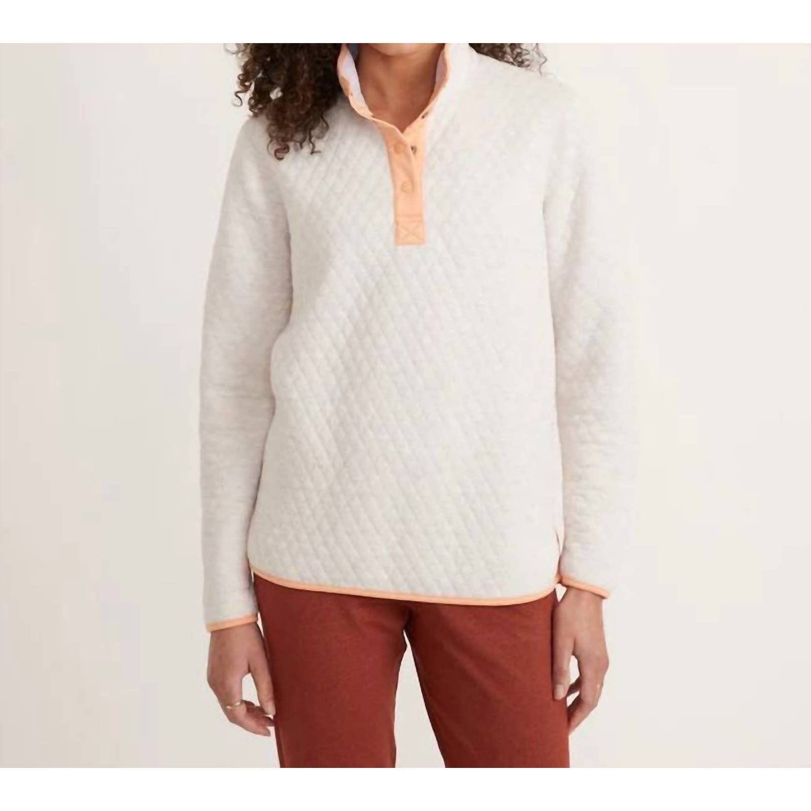 Marina Contrast Seam Pullover - Grey