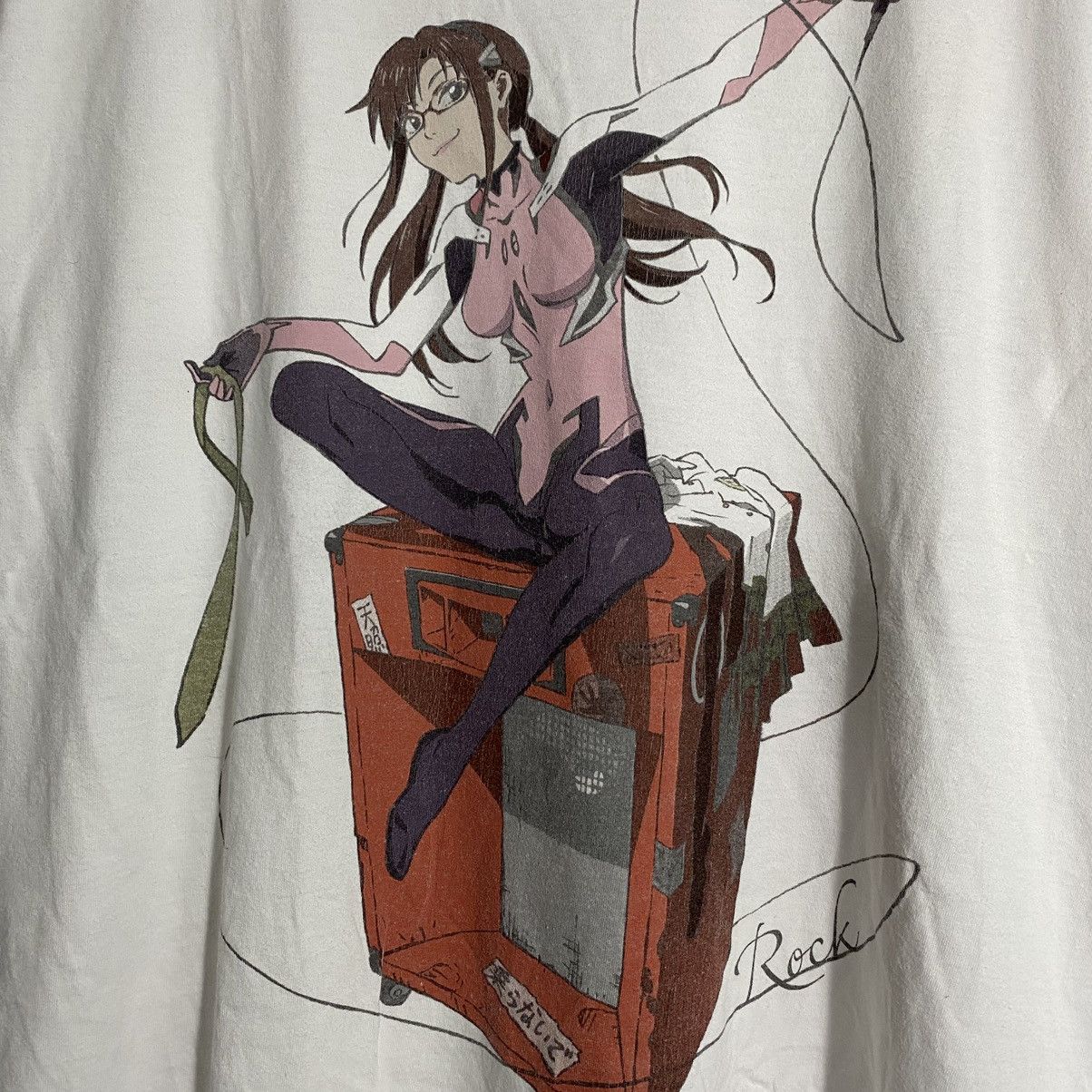 Japanese Brand Evangelion Rockin on Mari Shirt Anime Cyberpunk Size US L / EU 52-54 / 3 - 6 Thumbnail