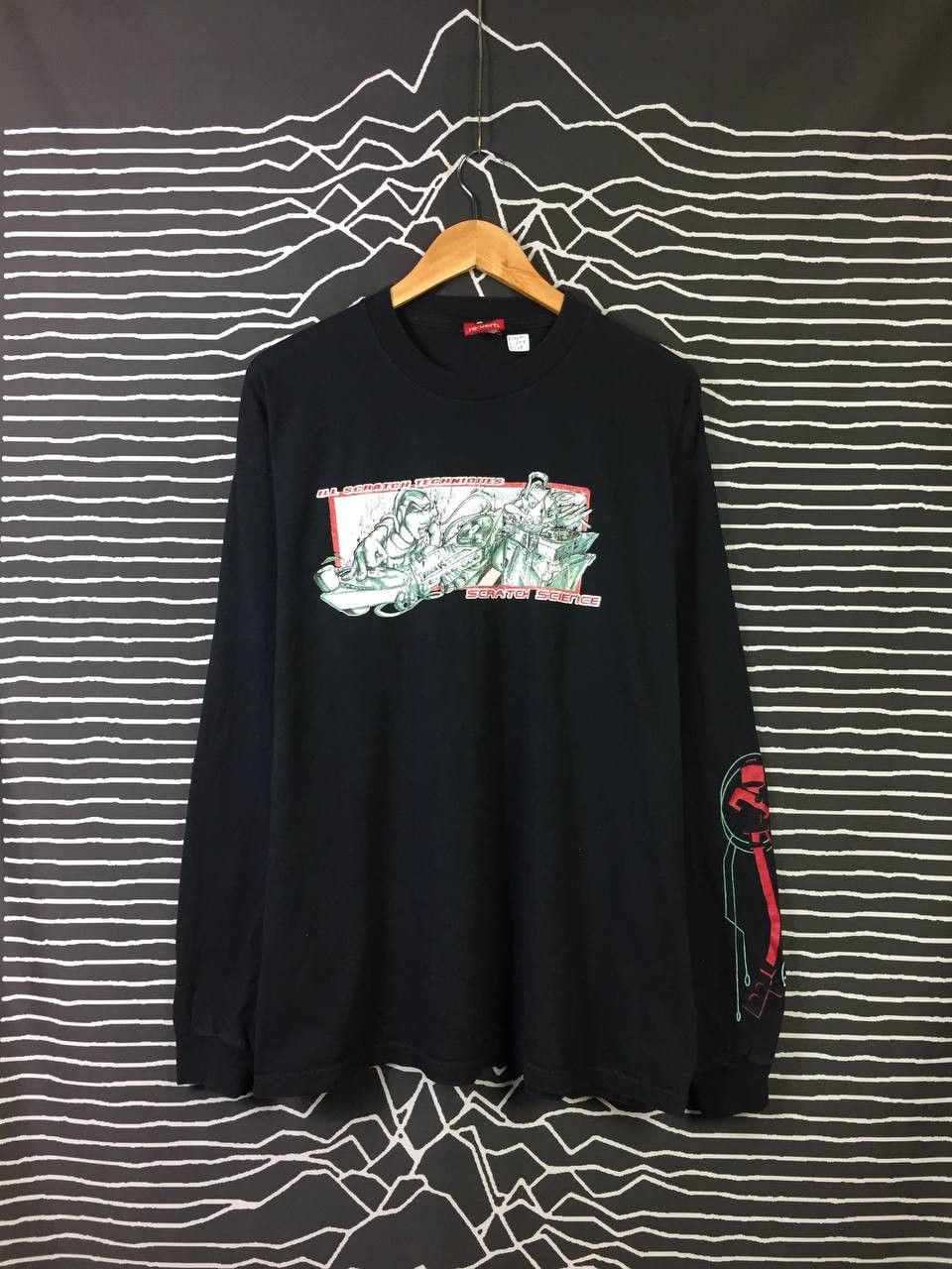Rap Tees Vtg Re:Verb Scratch Science GrooveFunk Techno Longsleeve Tee Size US XL / EU 56 / 4 - 2 Thumbnail