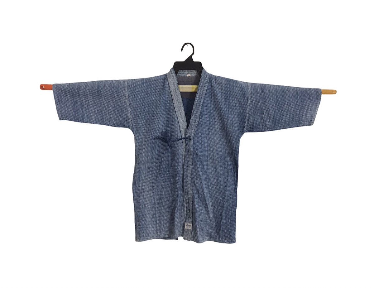Japanese Brand Vintage Thick Sashiko Kendo Boro Sanjuro Kimono Japanese Size US XL / EU 56 / 4 - 1 Thumbnail