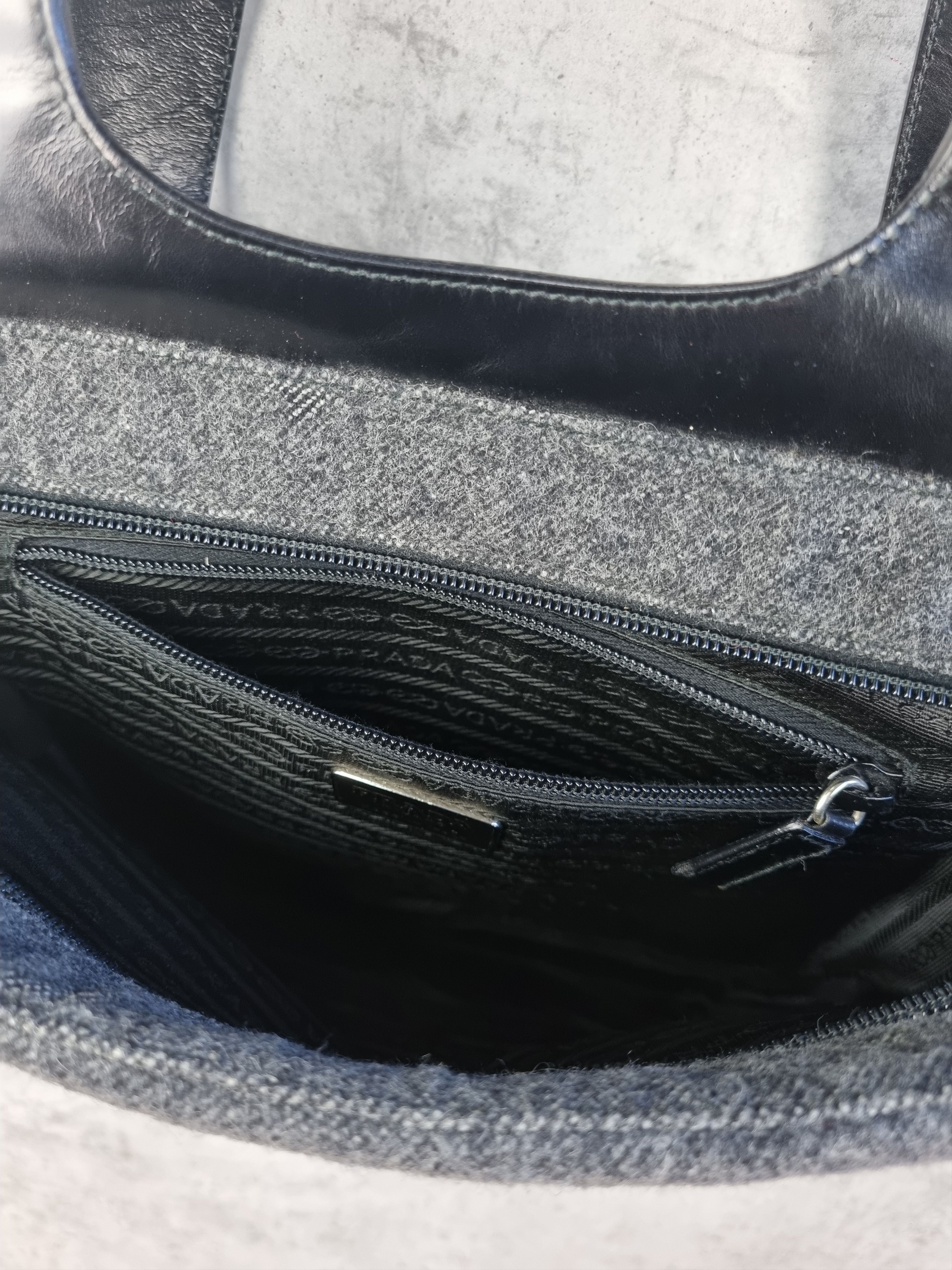 Prada Iconic 1999 PRADA Backpack Wool Leather Bag Size ONE SIZE - 12 Thumbnail