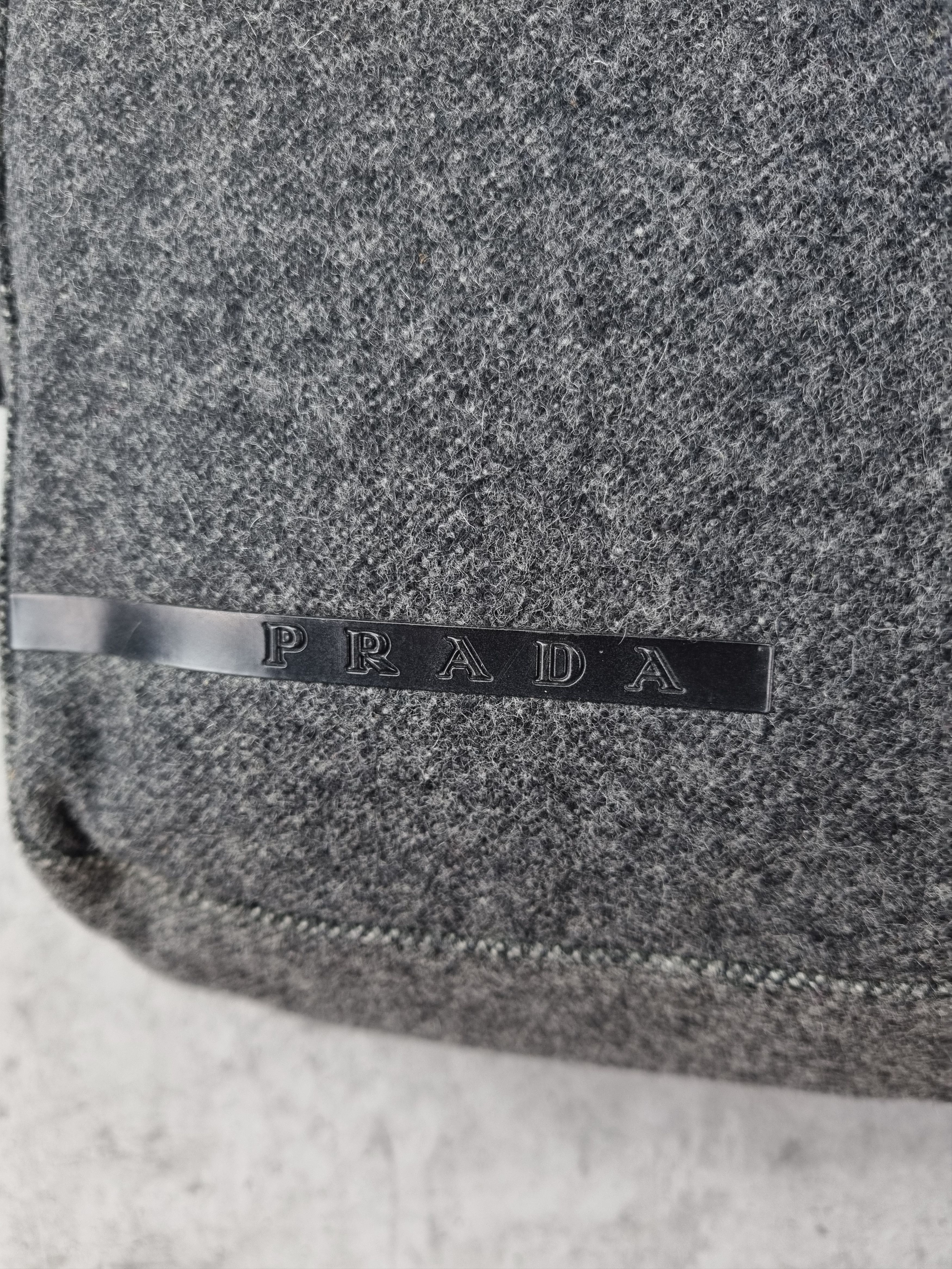 Prada Iconic 1999 PRADA Backpack Wool Leather Bag Size ONE SIZE - 5 Thumbnail