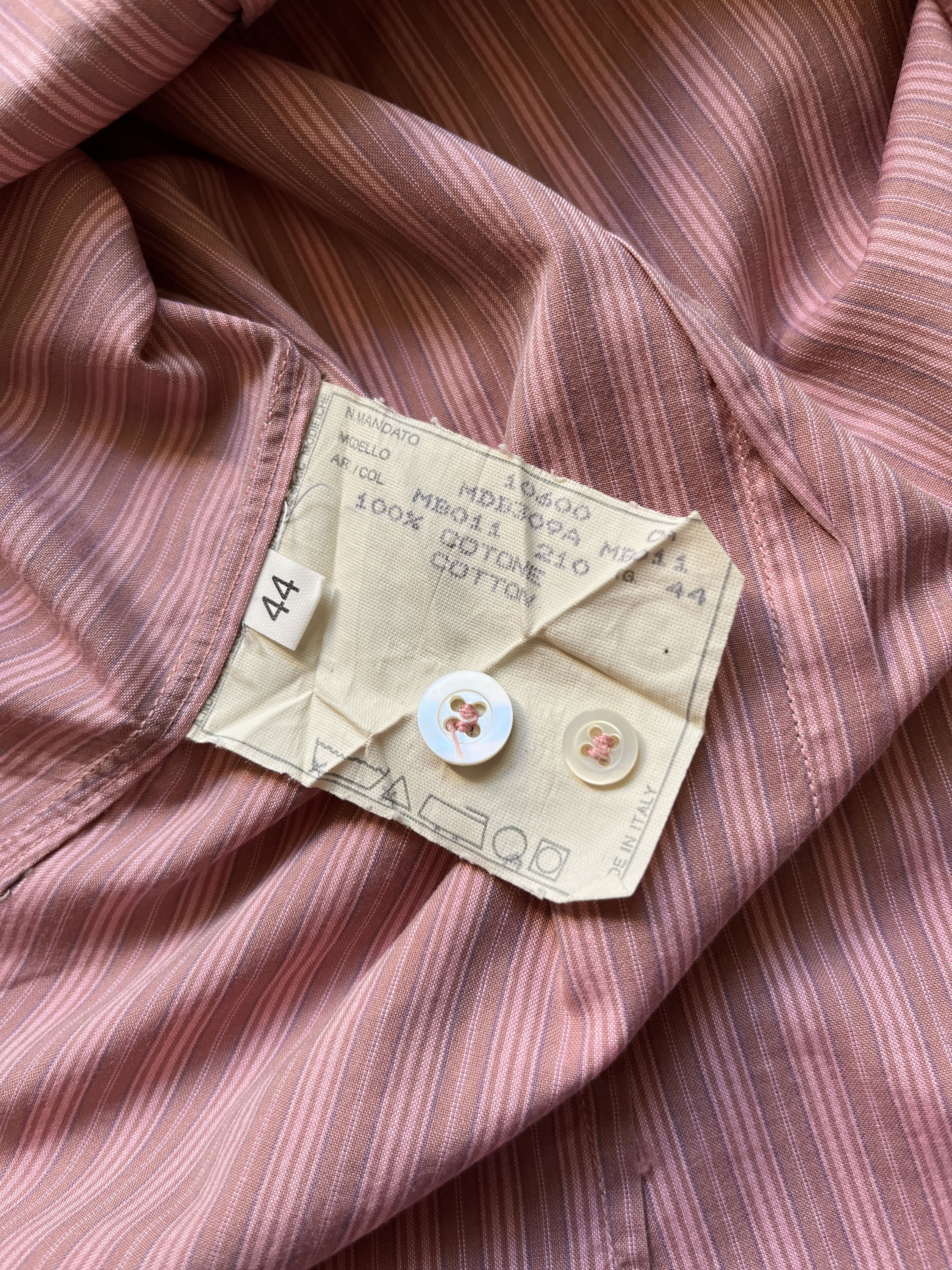 Alexander McQueen ⚡️QUICK SALE⚡️2000 Alexander McQueen Pink Striped Shirt Size US S / EU 44-46 / 1 - 4 Thumbnail