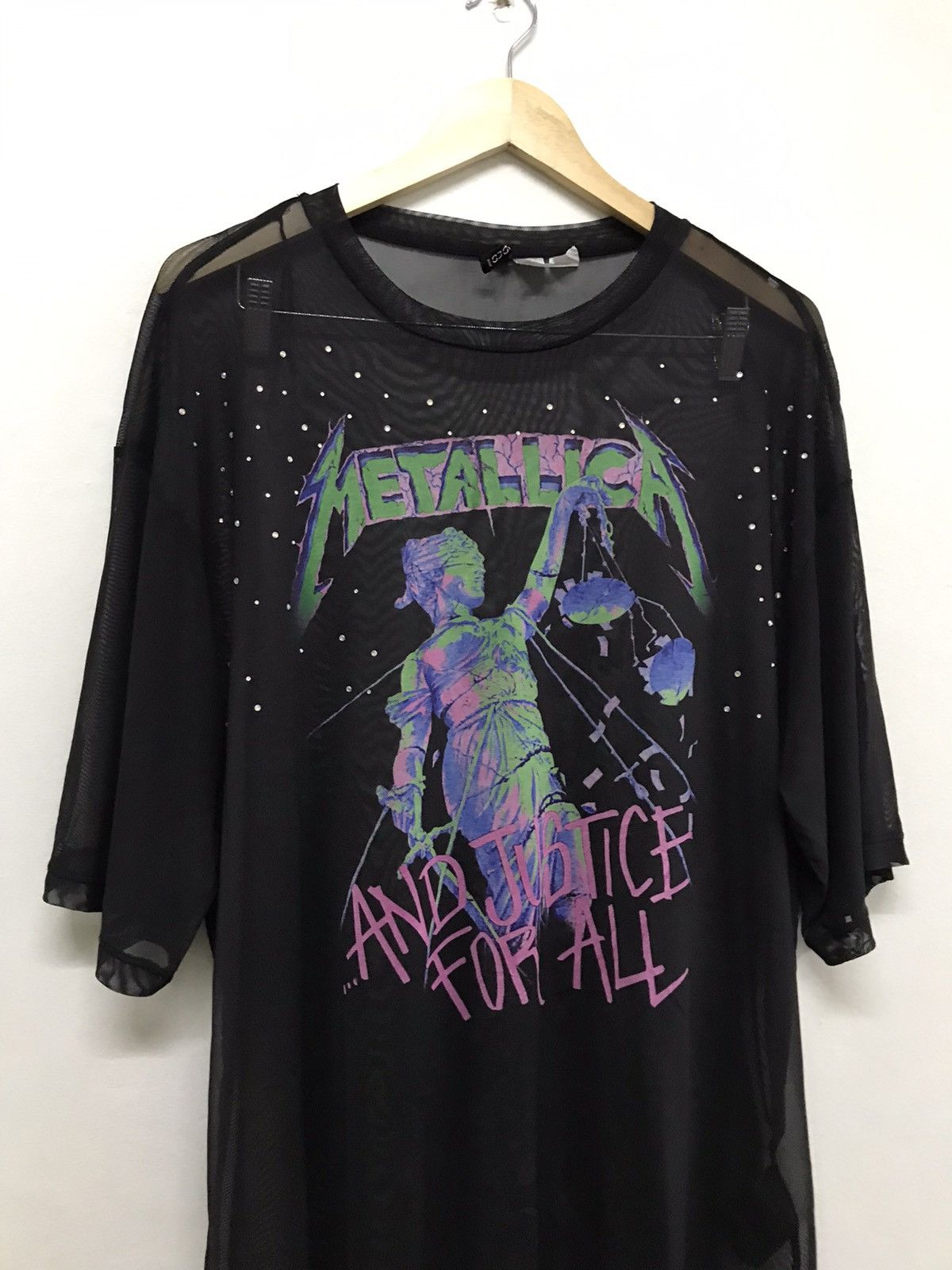 Band Tees Nice❗️Metallica Big Logo Baggy Style Transparent Tshirt Size M / US 6-8 / IT 42-44 - 3 Thumbnail
