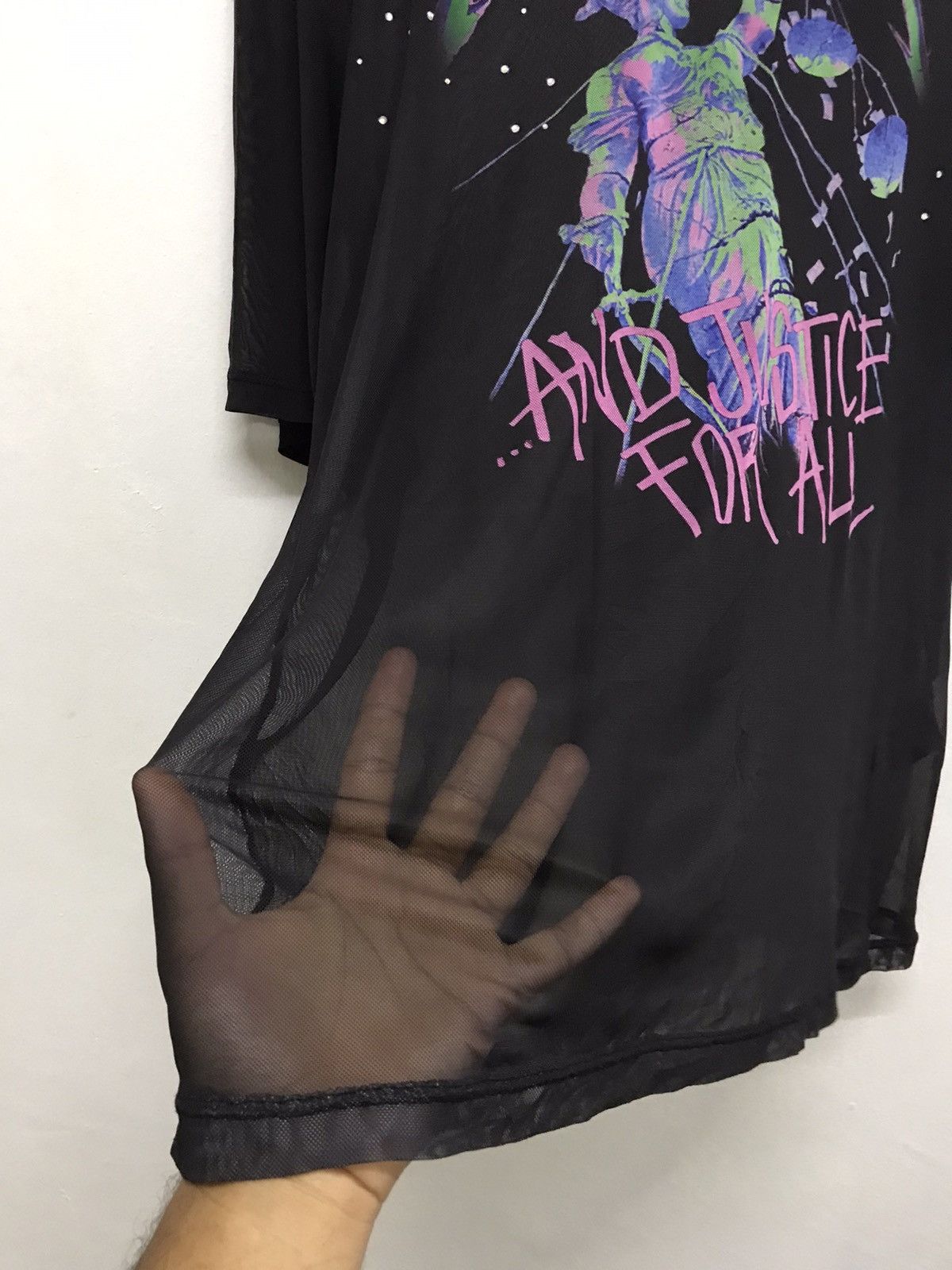 Band Tees Nice❗️Metallica Big Logo Baggy Style Transparent Tshirt Size M / US 6-8 / IT 42-44 - 5 Thumbnail