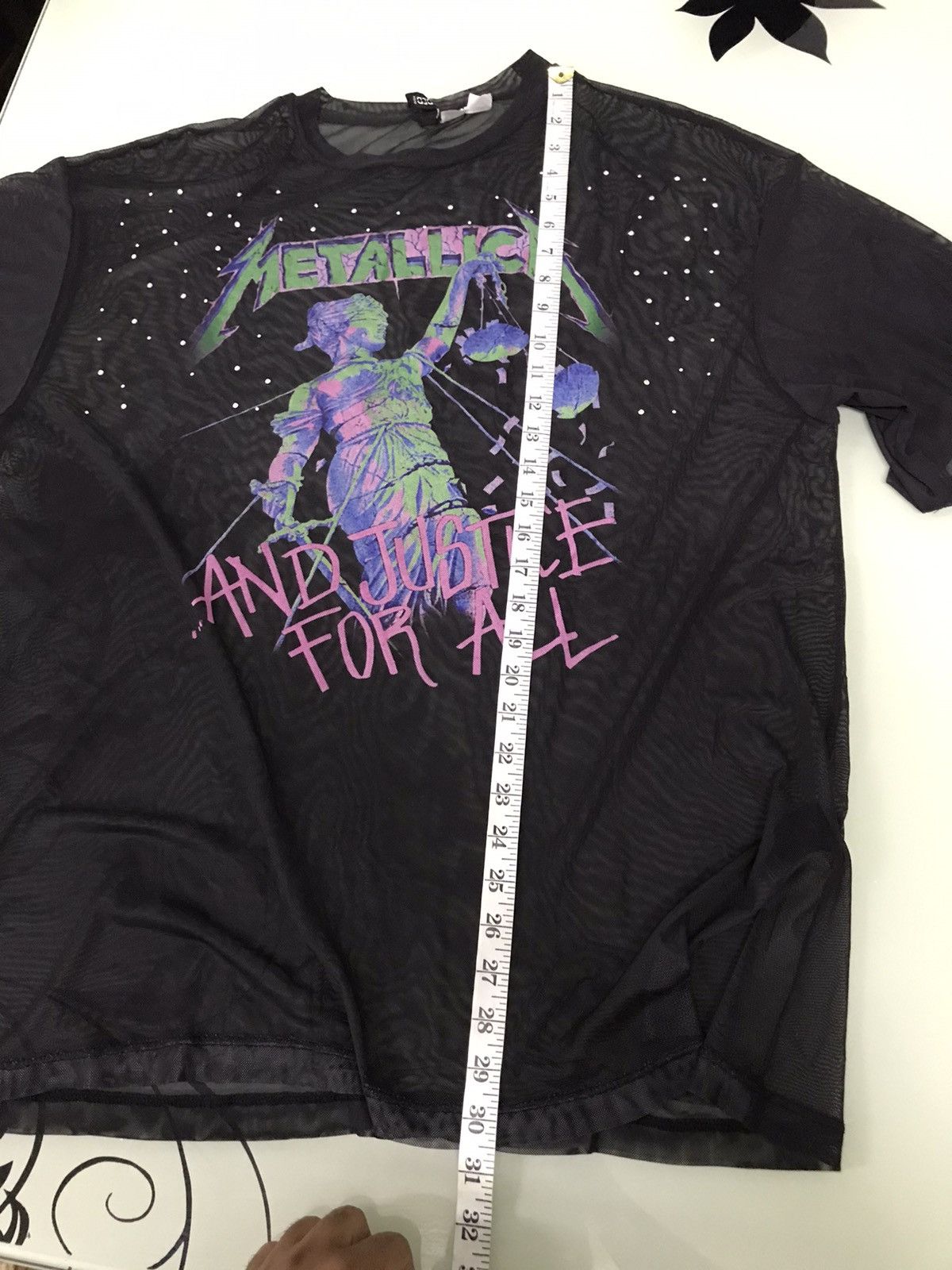Band Tees Nice❗️Metallica Big Logo Baggy Style Transparent Tshirt Size M / US 6-8 / IT 42-44 - 17 Thumbnail