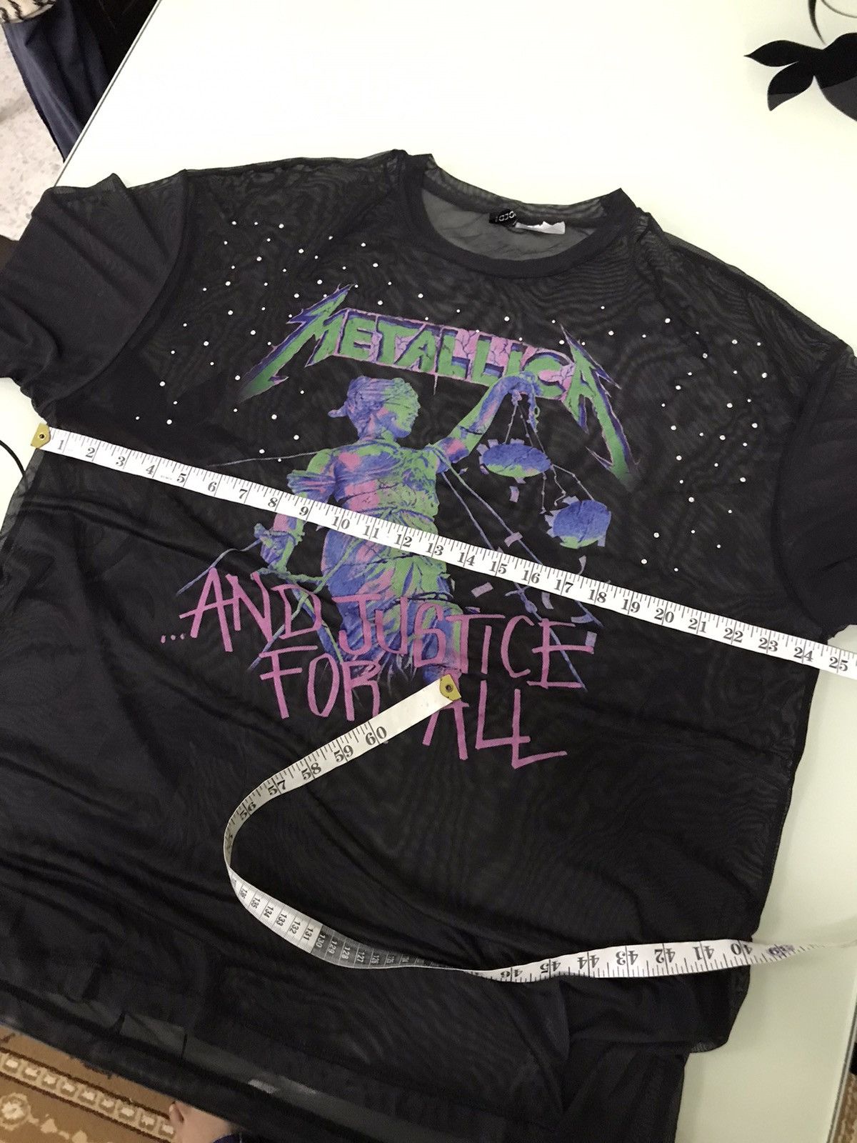 Band Tees Nice❗️Metallica Big Logo Baggy Style Transparent Tshirt Size M / US 6-8 / IT 42-44 - 15 Thumbnail