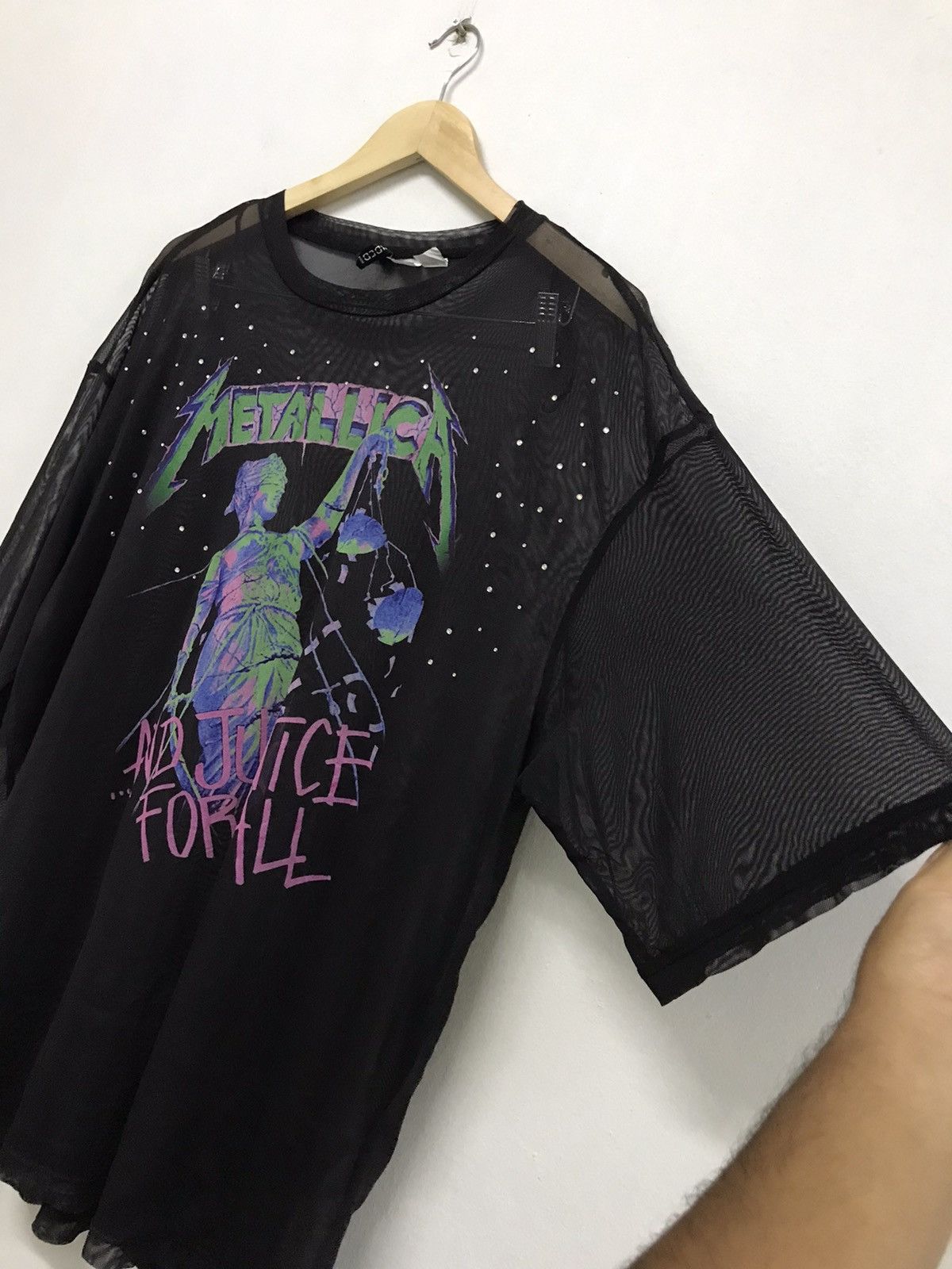Band Tees Nice❗️Metallica Big Logo Baggy Style Transparent Tshirt Size M / US 6-8 / IT 42-44 - 8 Thumbnail