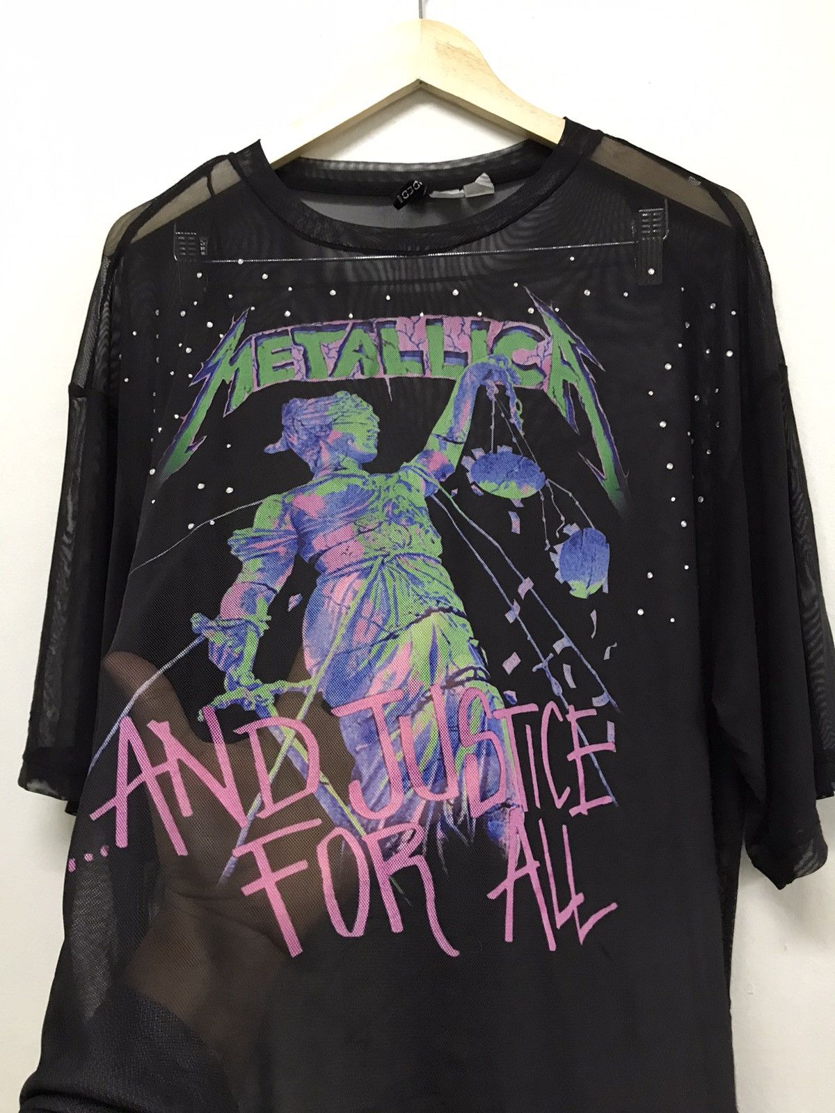 Band Tees Nice❗️Metallica Big Logo Baggy Style Transparent Tshirt Size M / US 6-8 / IT 42-44 - 6 Thumbnail