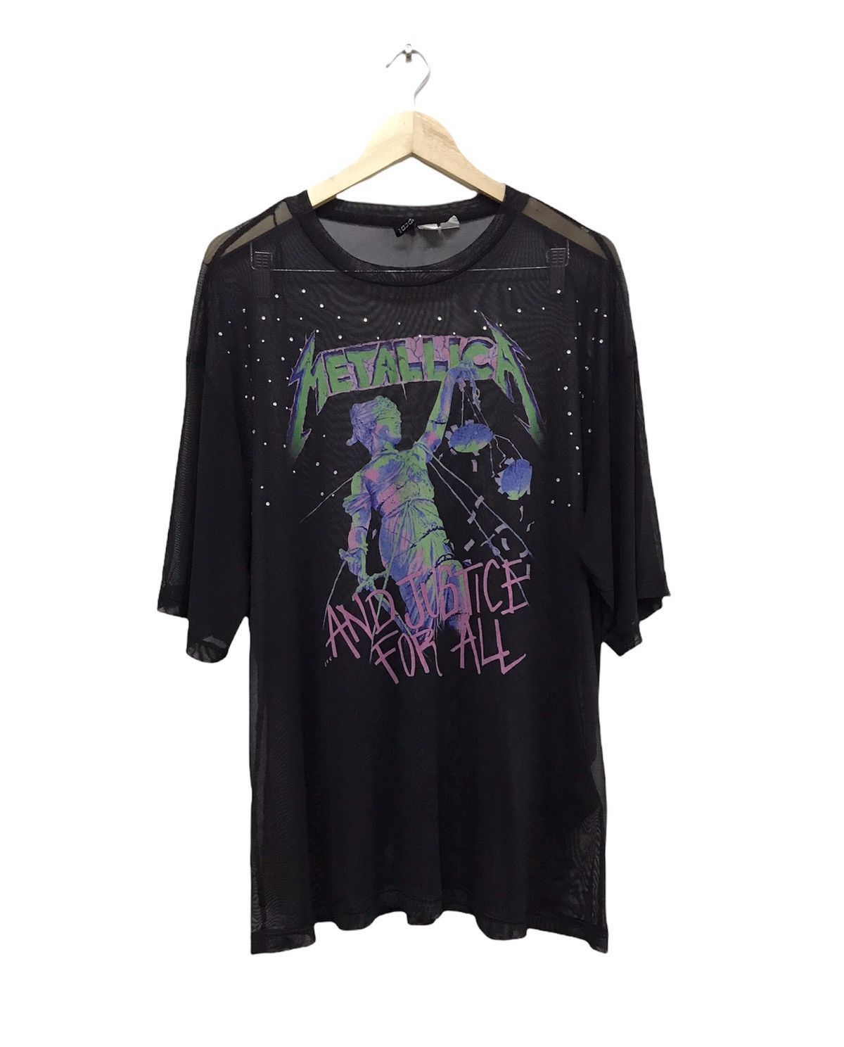 Band Tees Nice❗️Metallica Big Logo Baggy Style Transparent Tshirt Size M / US 6-8 / IT 42-44 - 1 Thumbnail