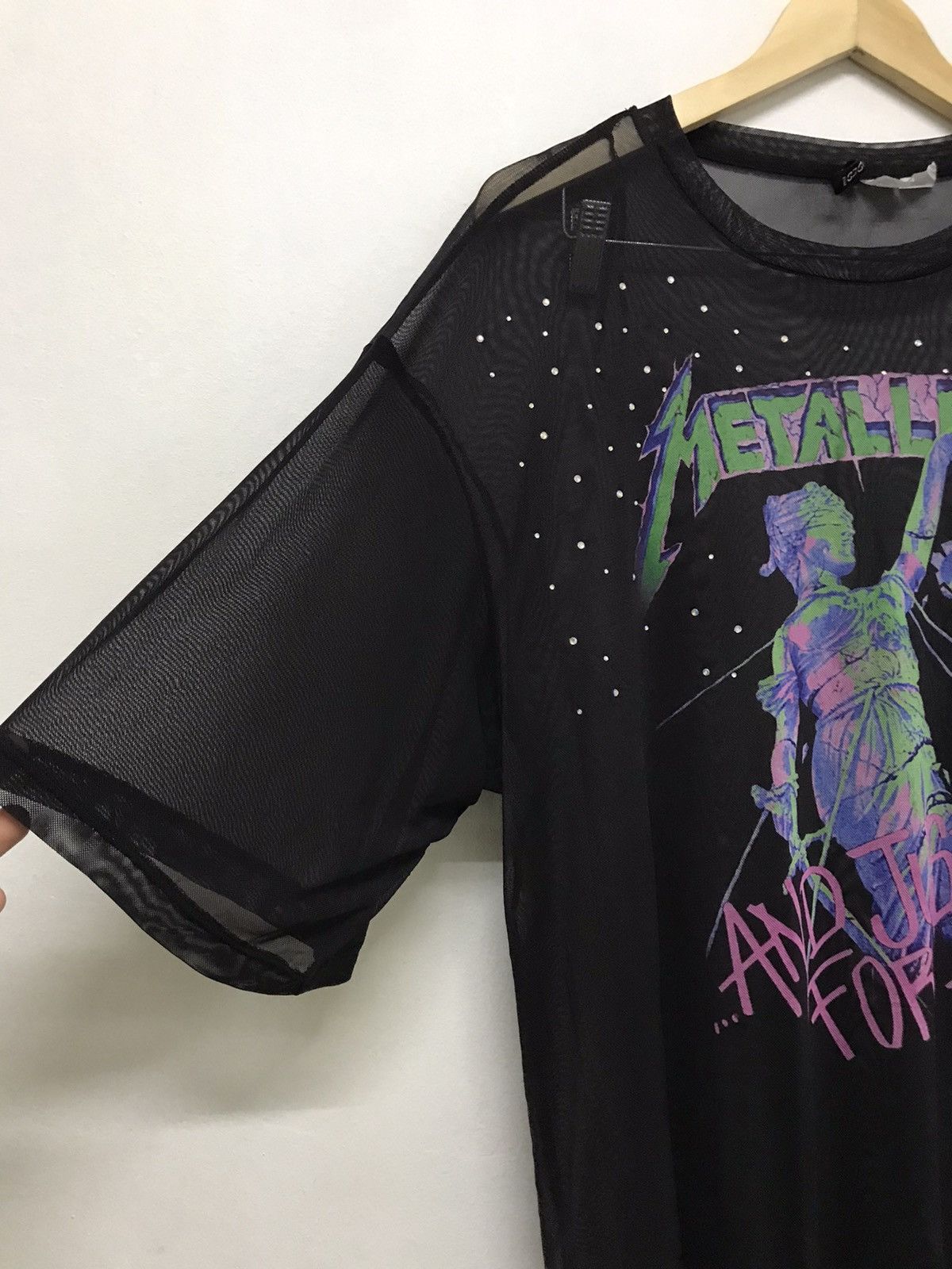 Band Tees Nice❗️Metallica Big Logo Baggy Style Transparent Tshirt Size M / US 6-8 / IT 42-44 - 4 Thumbnail