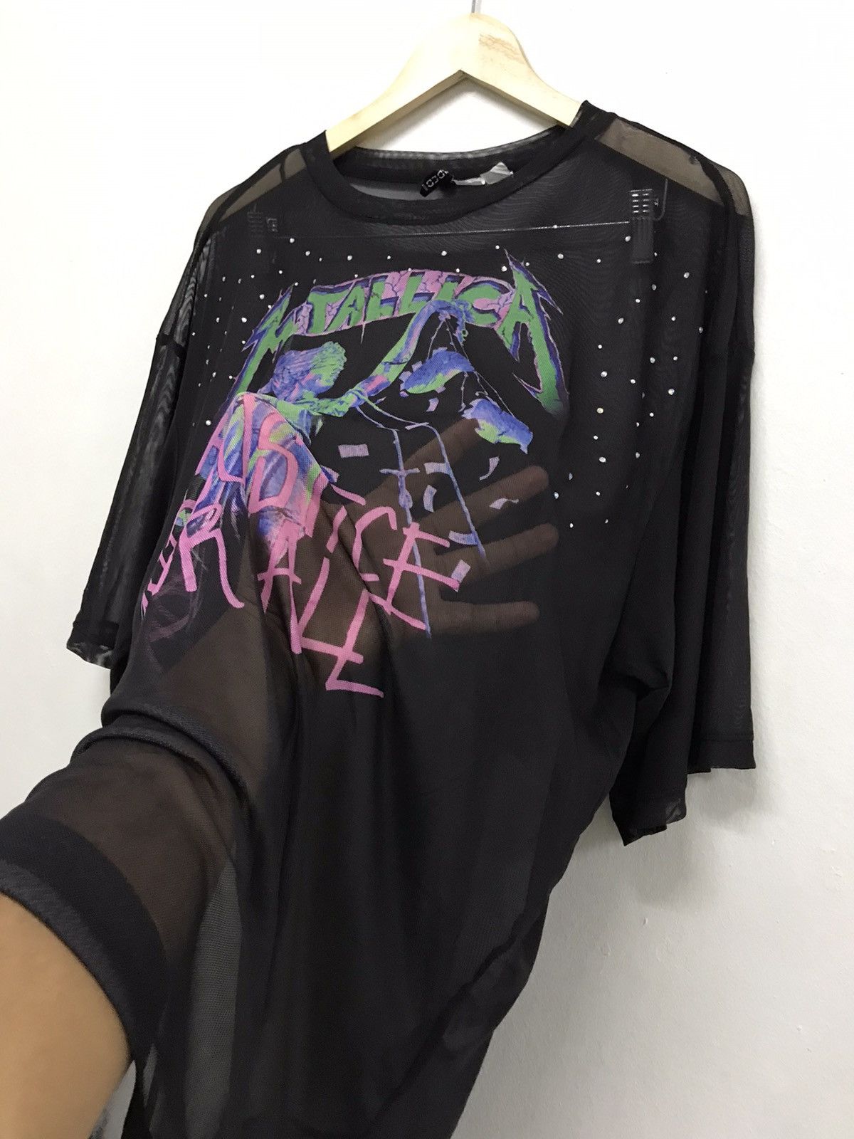 Band Tees Nice❗️Metallica Big Logo Baggy Style Transparent Tshirt Size M / US 6-8 / IT 42-44 - 7 Thumbnail
