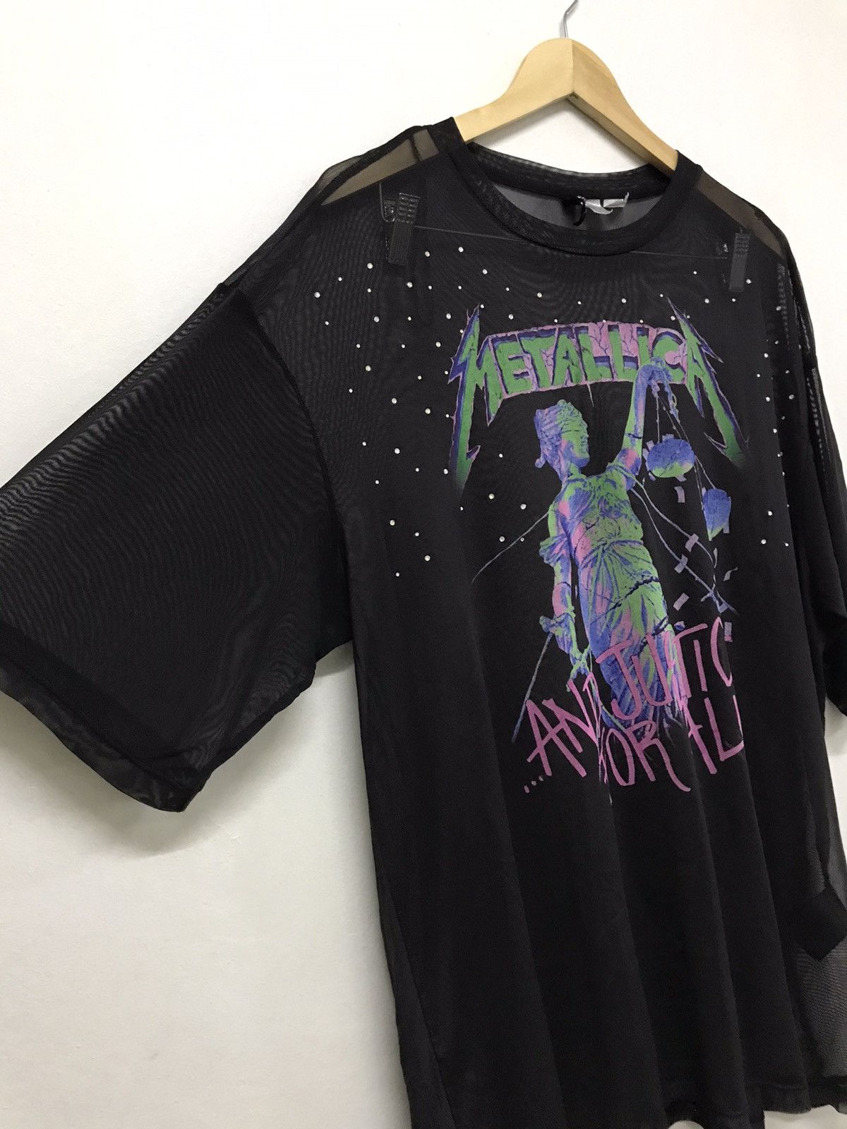 Band Tees Nice❗️Metallica Big Logo Baggy Style Transparent Tshirt Size M / US 6-8 / IT 42-44 - 13 Thumbnail