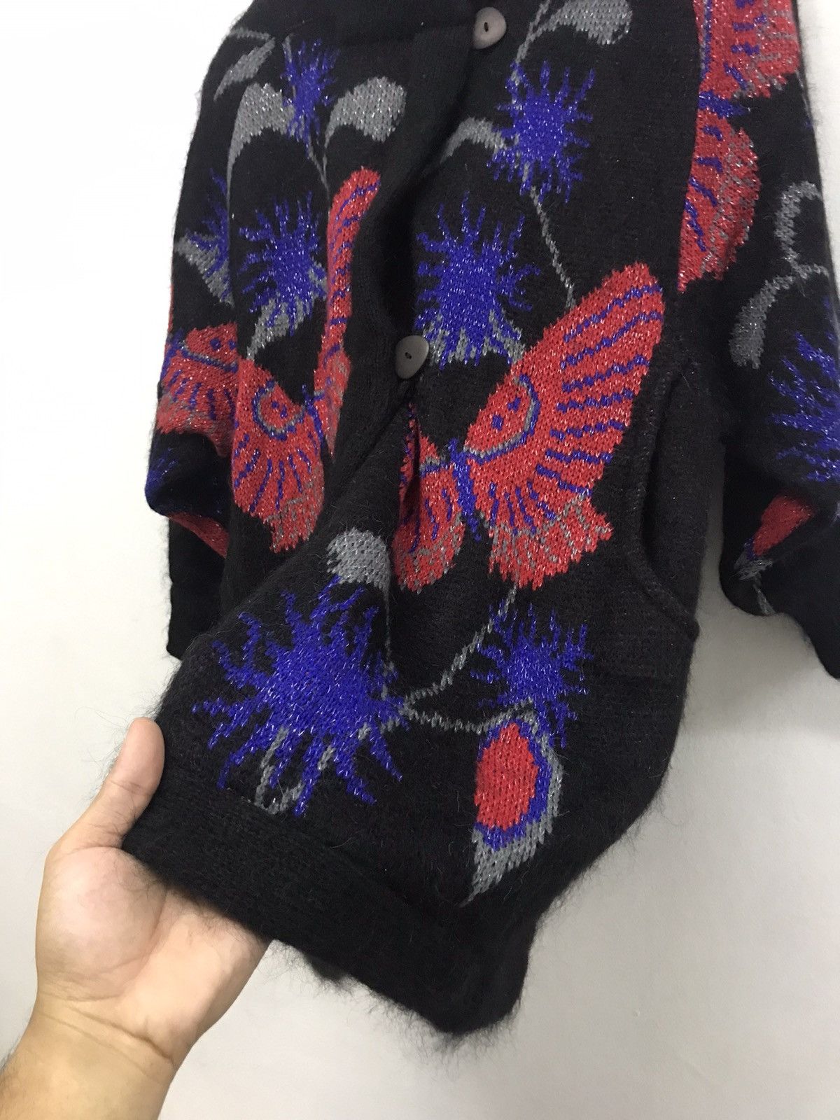 Japanese Brand Nice❗️Japanese Brands by Gm Globus Knit Printed Jackets Size ONE SIZE - 12 Thumbnail