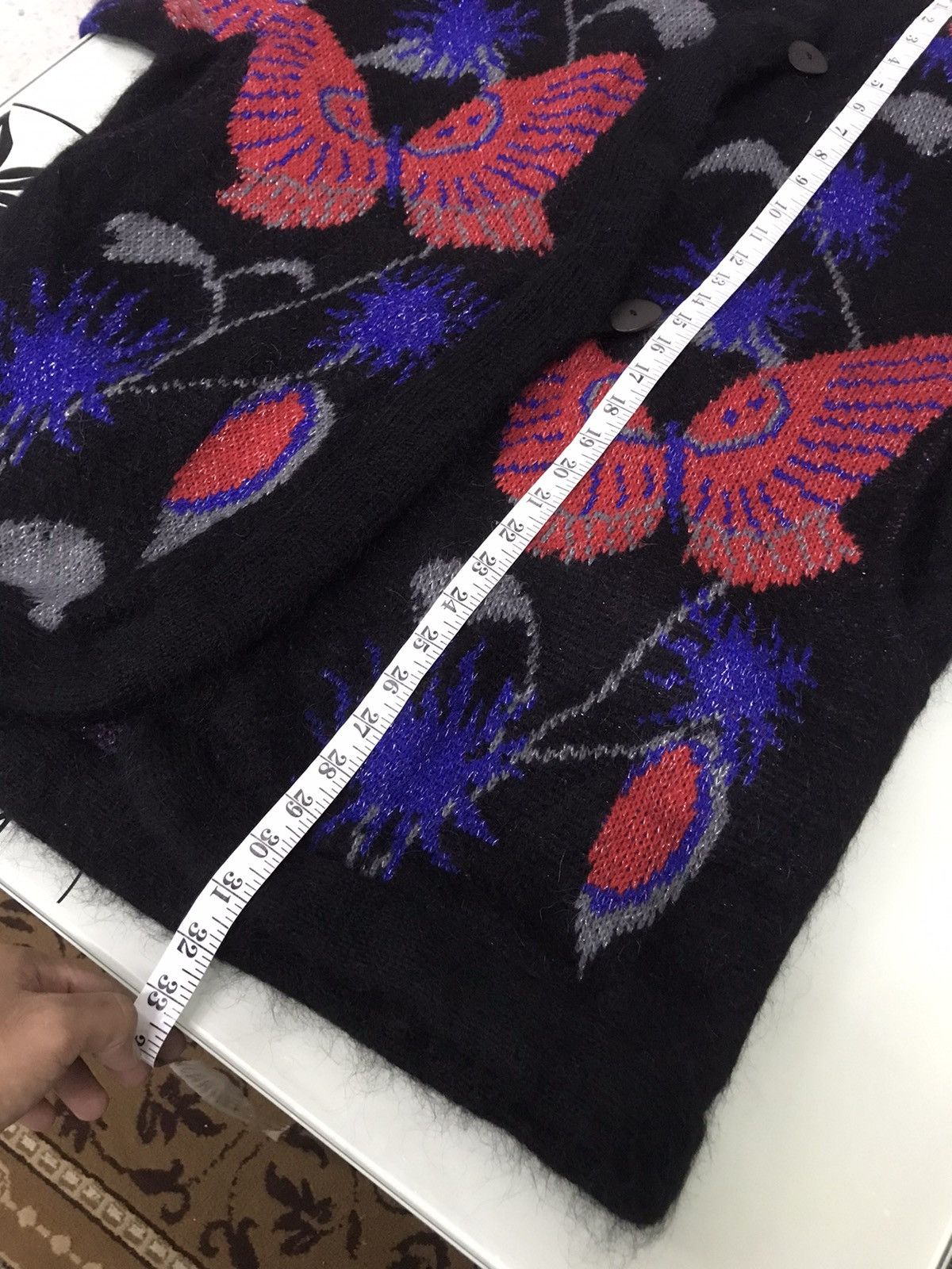 Japanese Brand Nice❗️Japanese Brands by Gm Globus Knit Printed Jackets Size ONE SIZE - 18 Thumbnail
