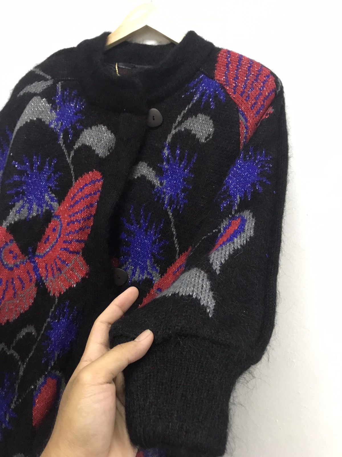 Japanese Brand Nice❗️Japanese Brands by Gm Globus Knit Printed Jackets Size ONE SIZE - 8 Thumbnail