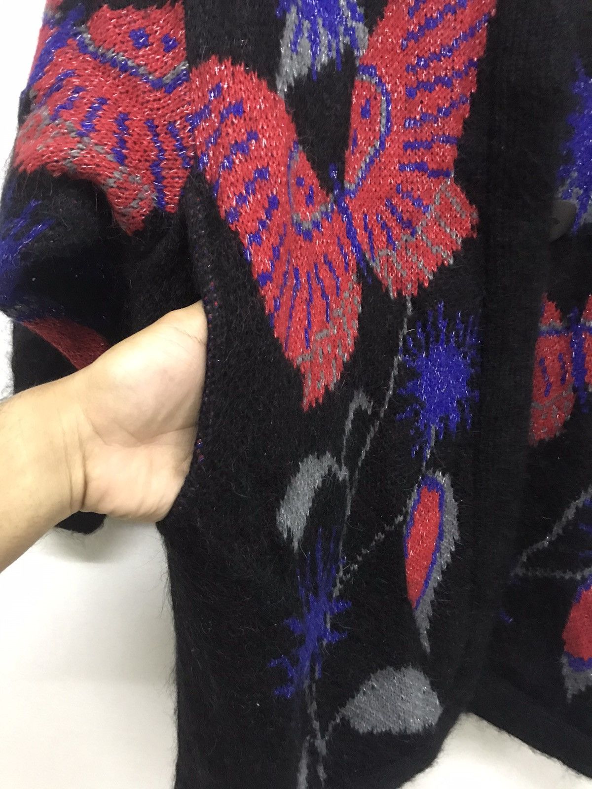 Japanese Brand Nice❗️Japanese Brands by Gm Globus Knit Printed Jackets Size ONE SIZE - 6 Thumbnail