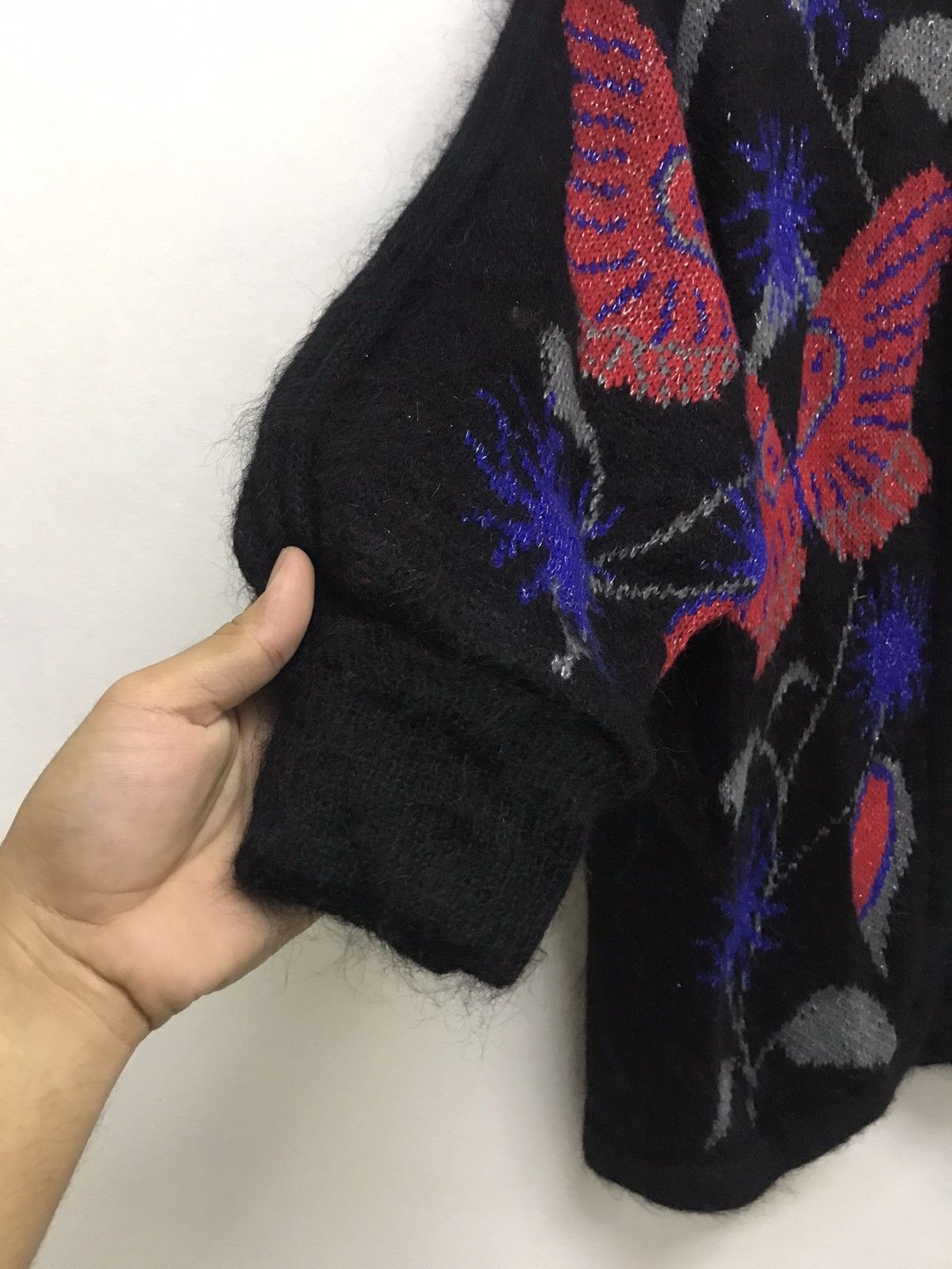 Japanese Brand Nice❗️Japanese Brands by Gm Globus Knit Printed Jackets Size ONE SIZE - 4 Thumbnail