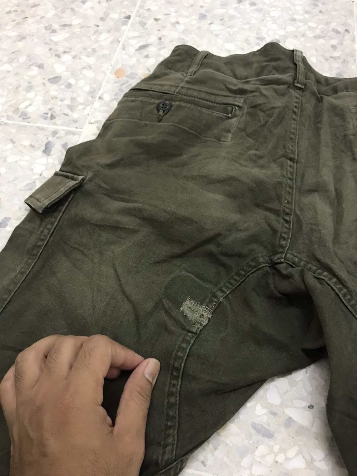 Japanese Brand Vintage Gladiator Distressed Cargo Pants Like Balmain Size US 32 / EU 48 - 7 Thumbnail