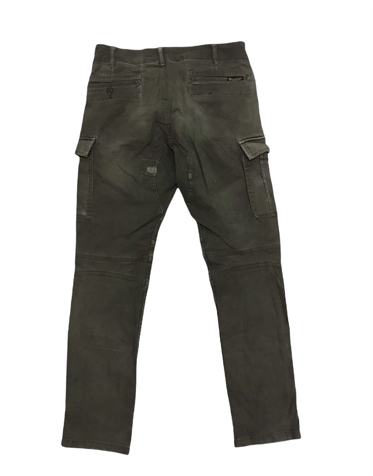 Japanese Brand Vintage Gladiator Distressed Cargo Pants Like Balmain Size US 32 / EU 48 - 2 Thumbnail