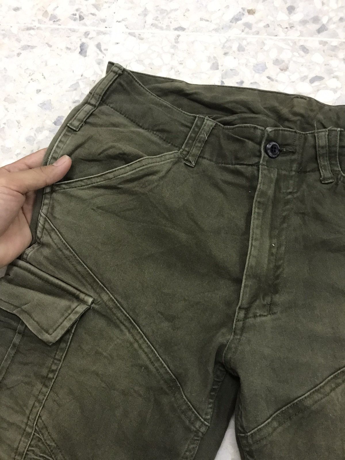 Japanese Brand Vintage Gladiator Distressed Cargo Pants Like Balmain Size US 32 / EU 48 - 5 Thumbnail
