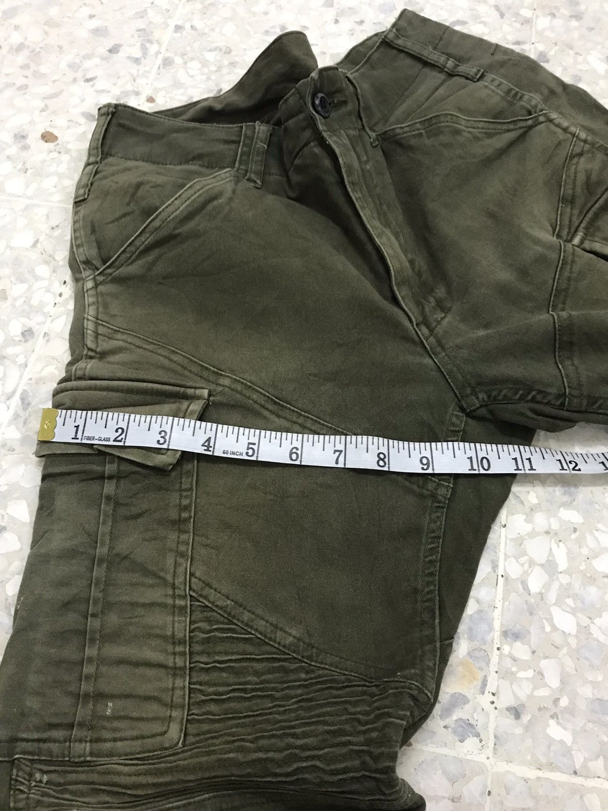 Japanese Brand Vintage Gladiator Distressed Cargo Pants Like Balmain Size US 32 / EU 48 - 21 Thumbnail