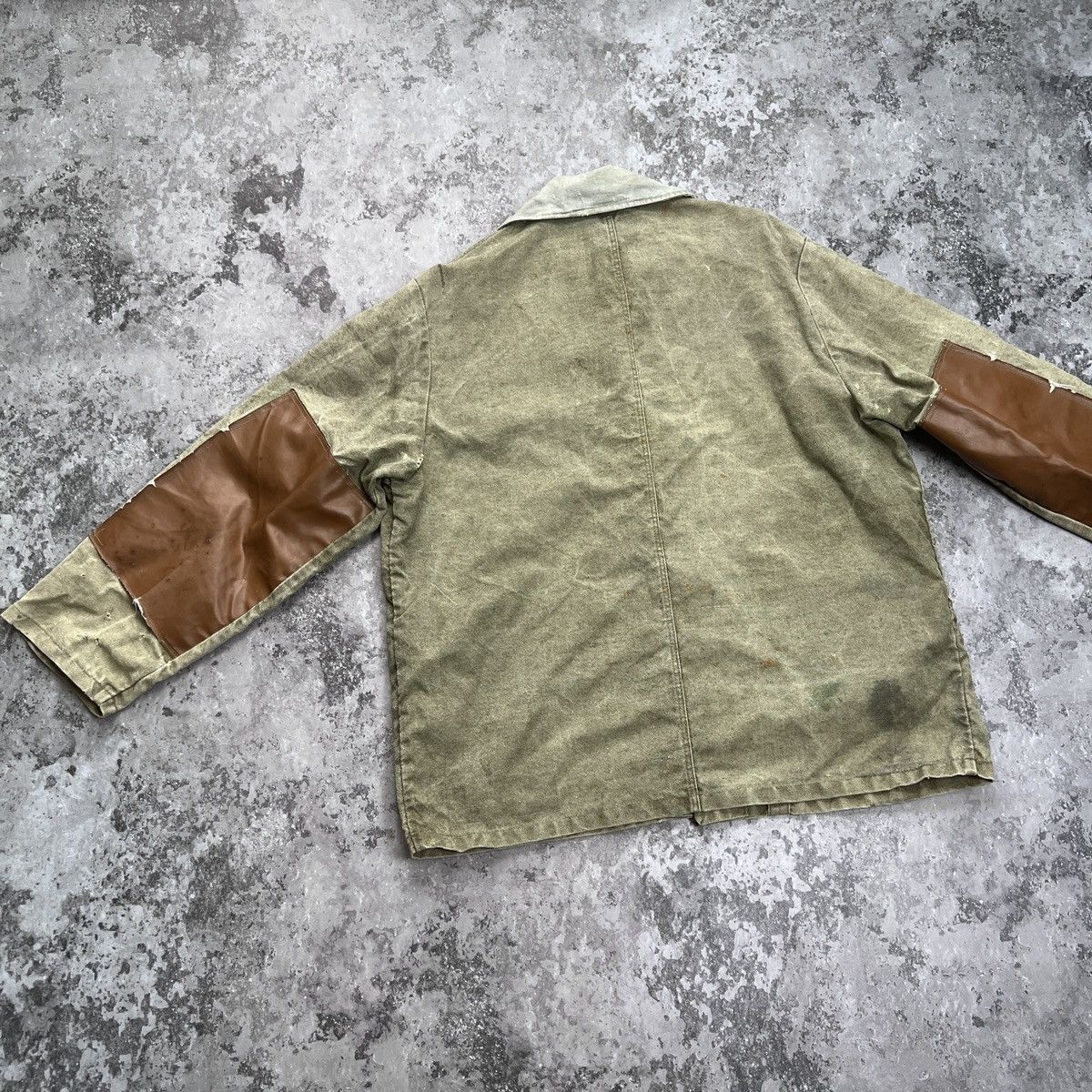 Vintage Workwear Chore Distressed Jacket