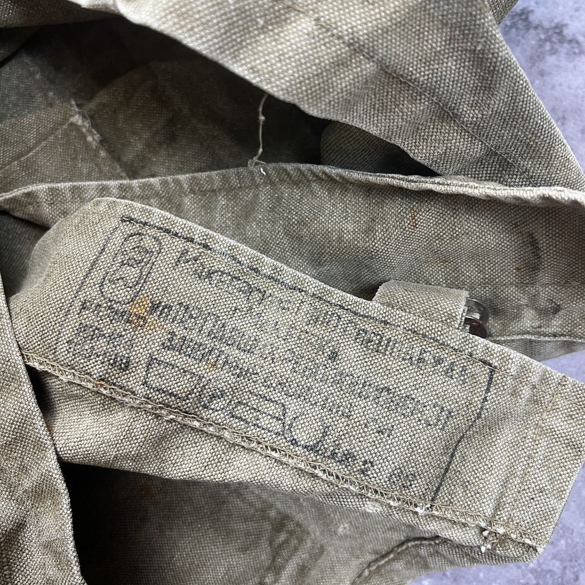 Vintage Workwear Chore Distressed Jacket