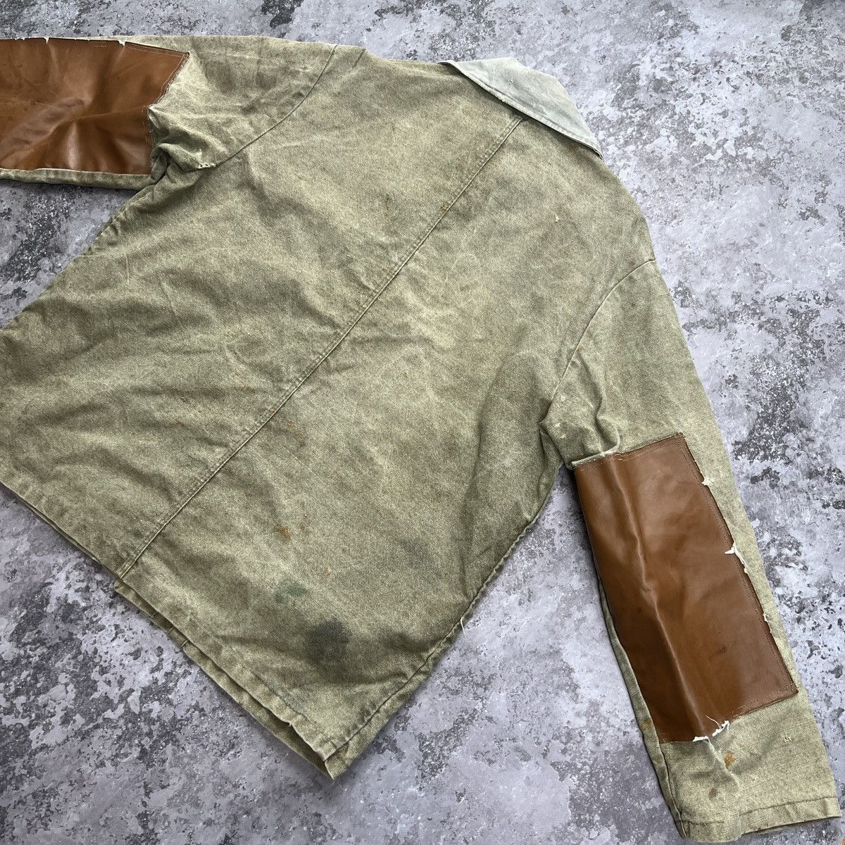 Vintage Workwear Chore Distressed Jacket
