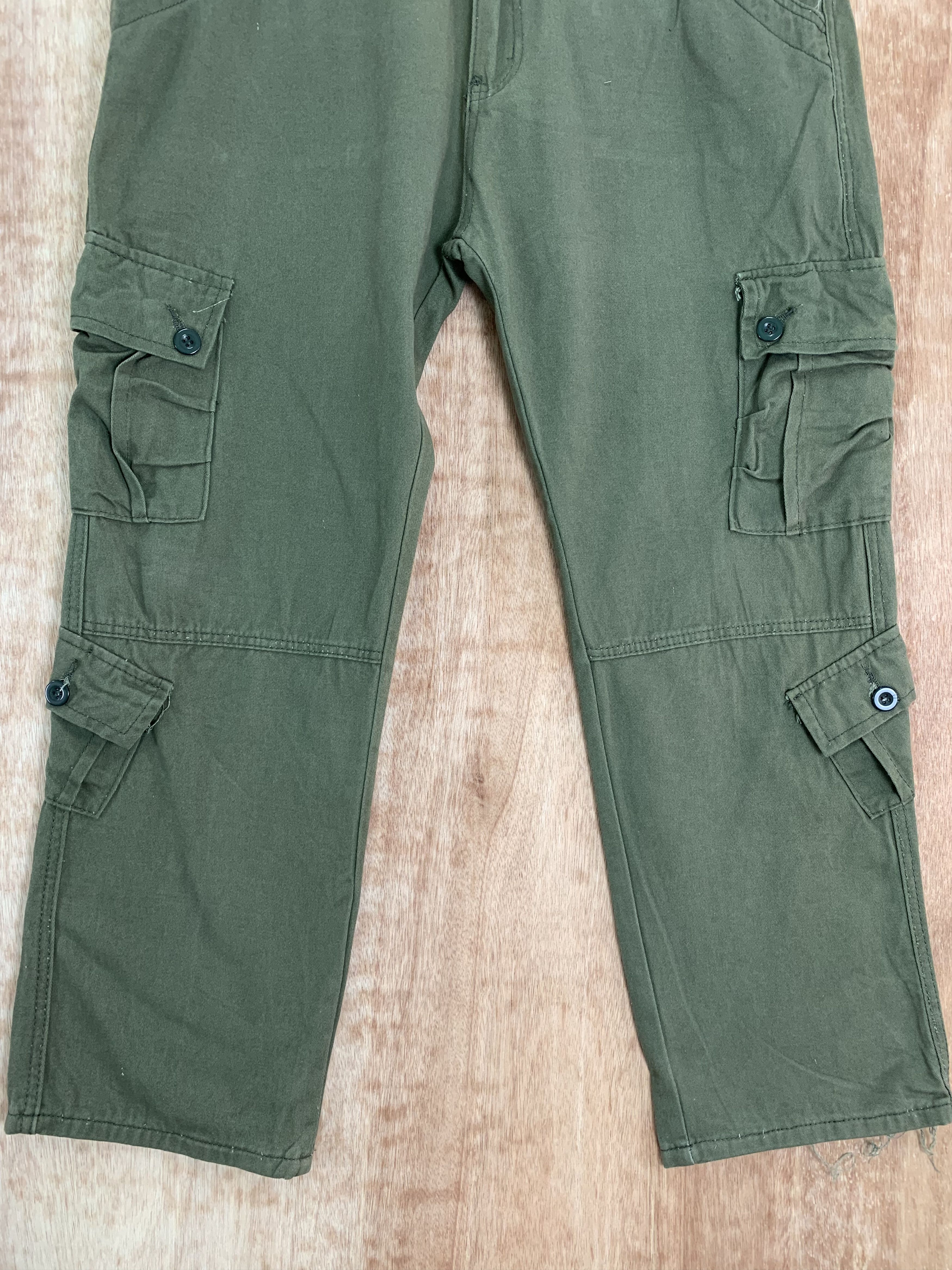 Japanese Brand Cargo Pants 8 Pocket Multipocket Utility Pants Streetwear Size US 35 - 3 Thumbnail