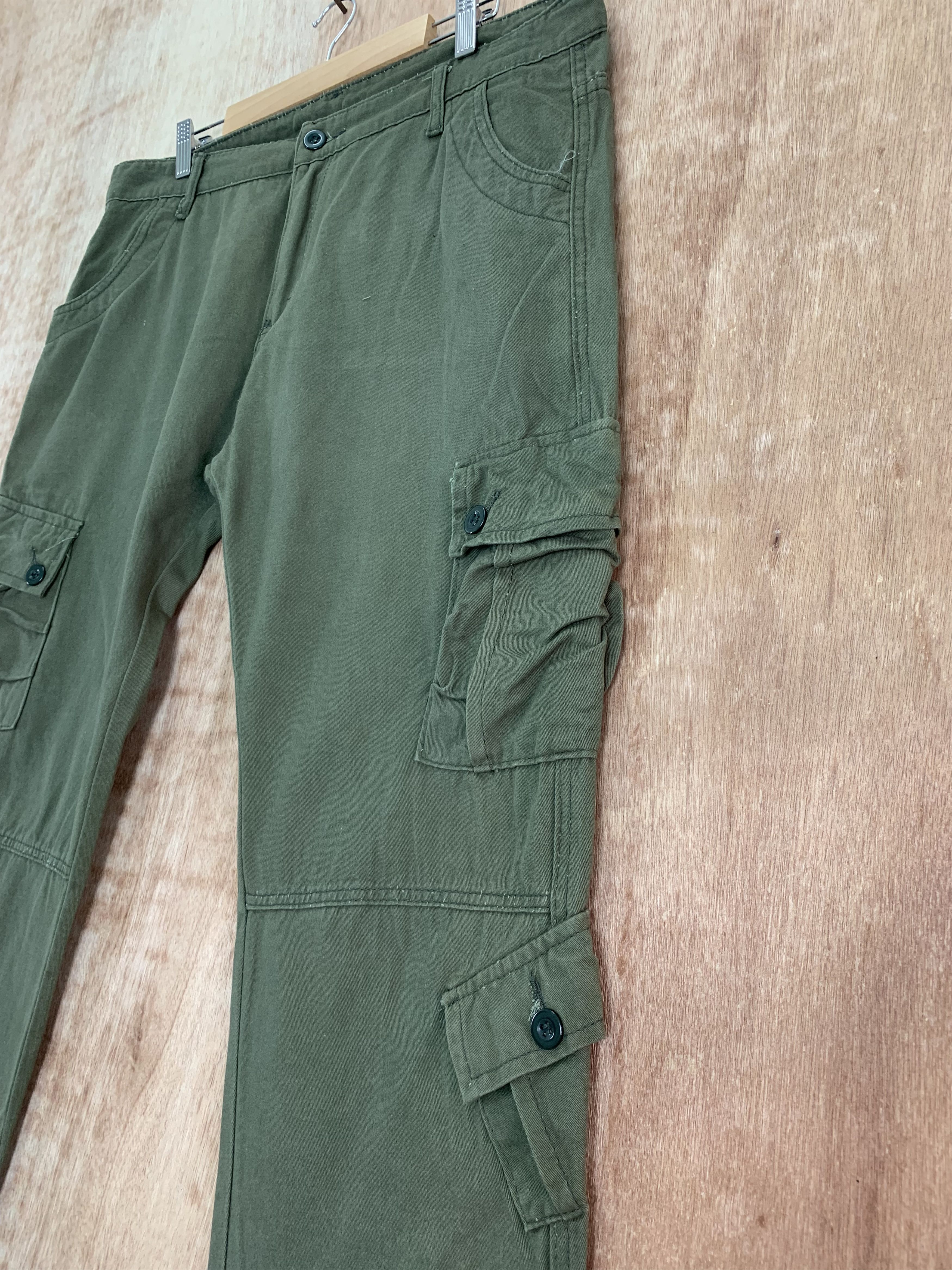 Japanese Brand Cargo Pants 8 Pocket Multipocket Utility Pants Streetwear Size US 35 - 6 Thumbnail