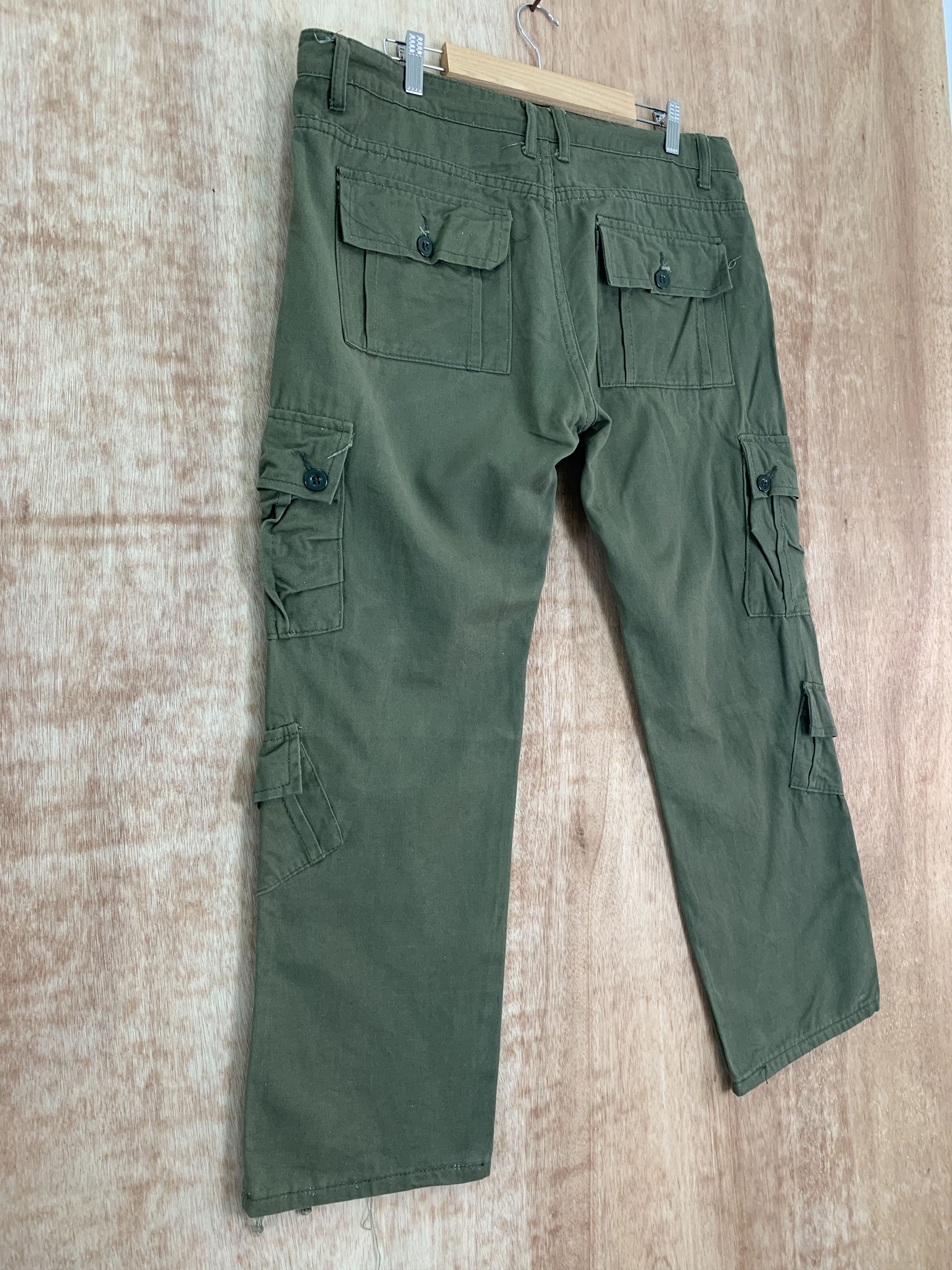 Japanese Brand Cargo Pants 8 Pocket Multipocket Utility Pants Streetwear Size US 35 - 14 Thumbnail
