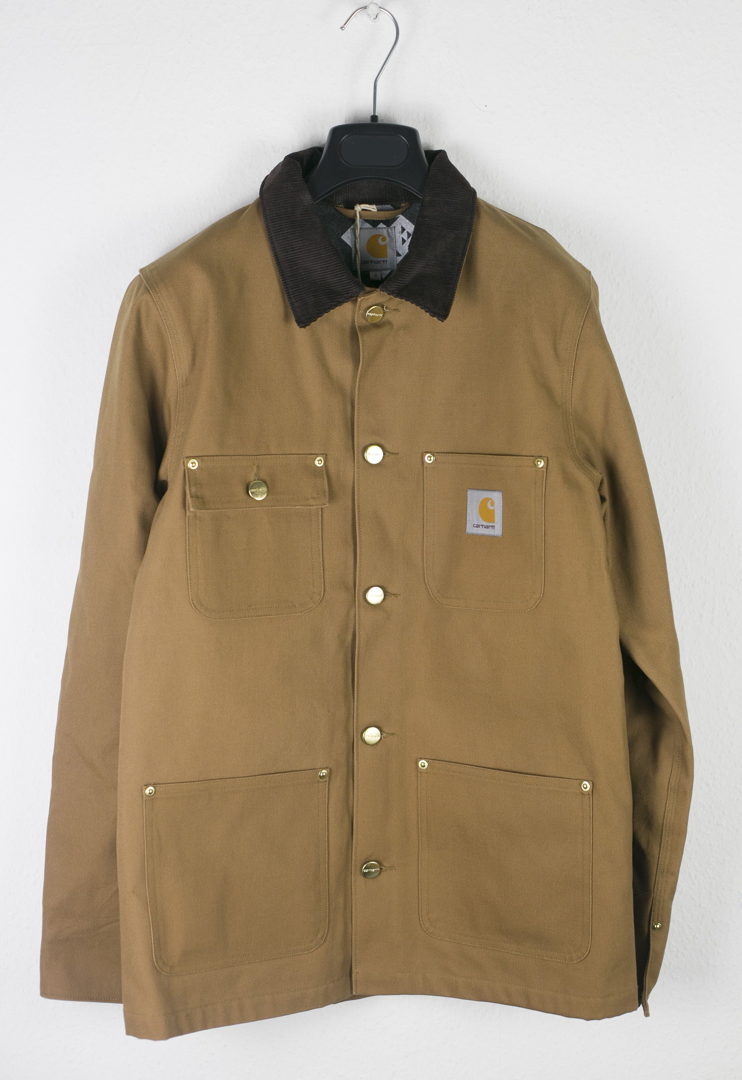 image of NWT Carhartt Wip Michigan Chore Coat Hamilton Brown Size S, Men's