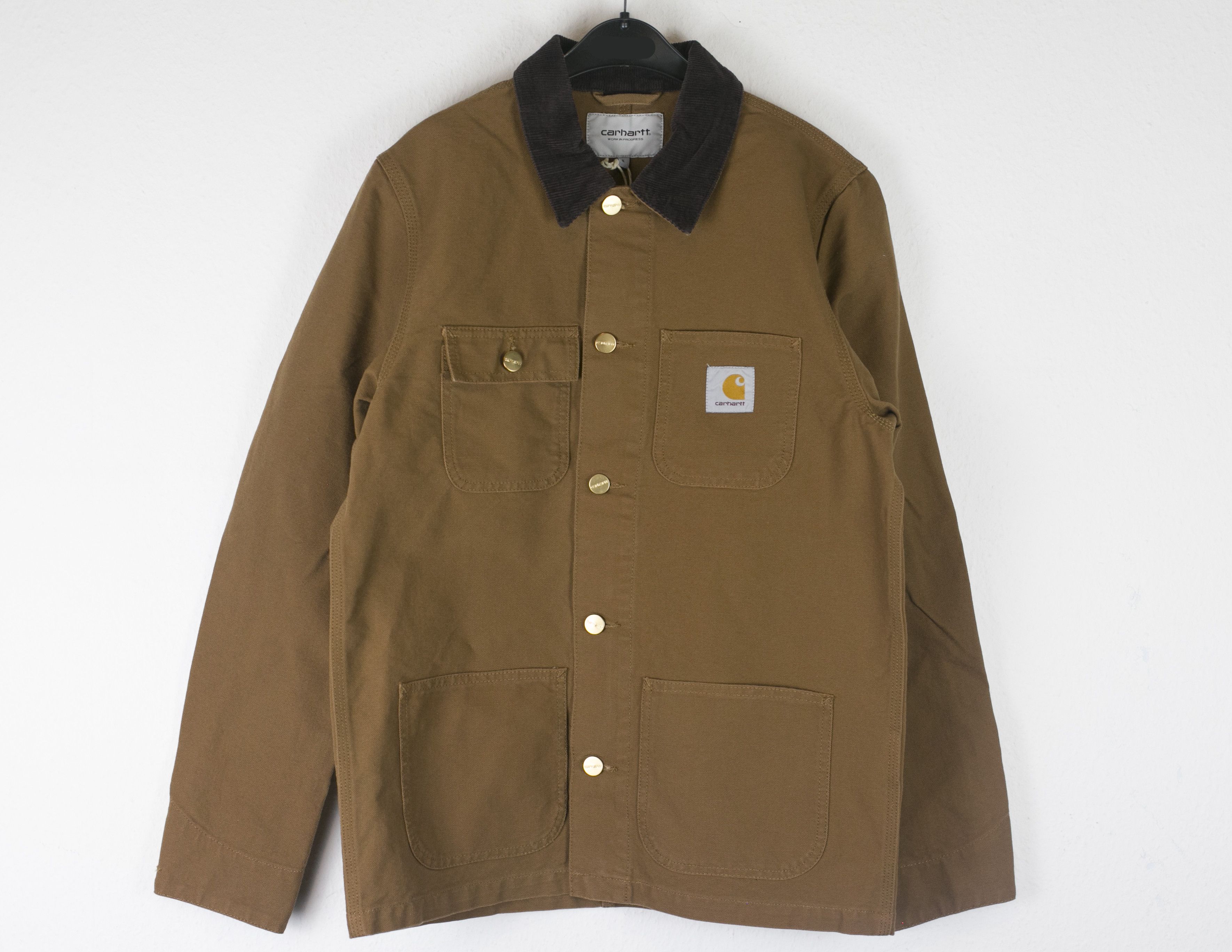 image of NWT Carhartt Wip Michigan Chore Coat Hamilton Brown Size S, Men's