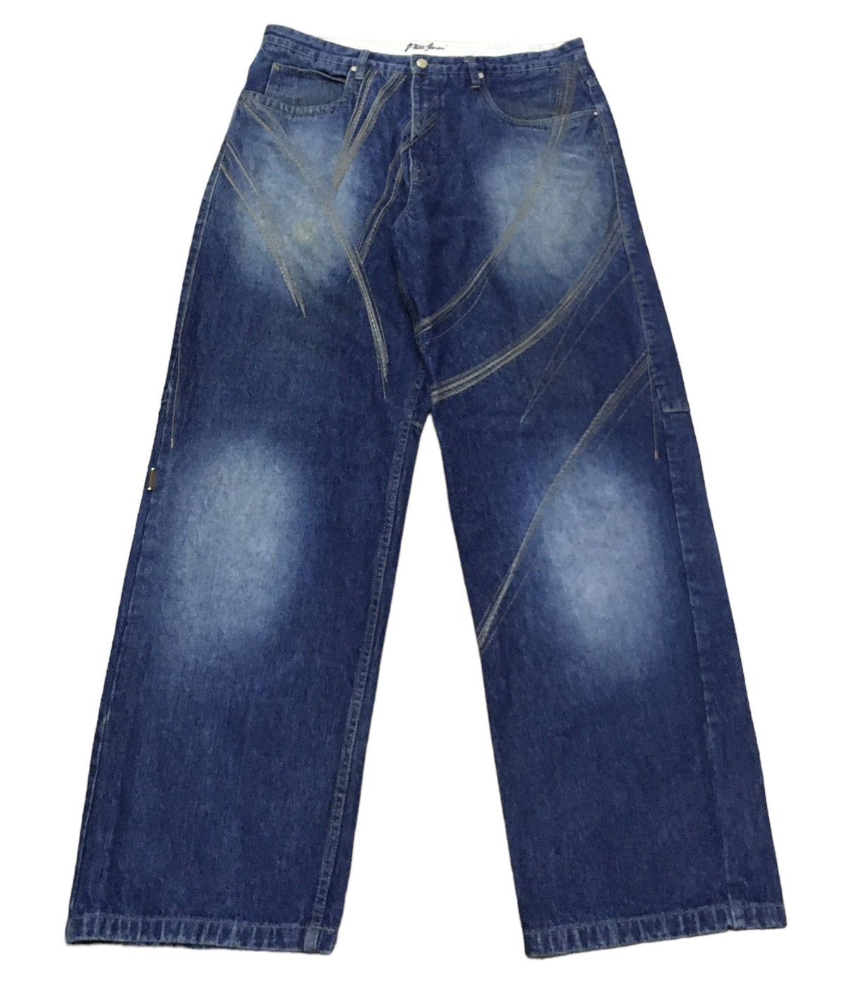 Le Grande Bleu (L.G.B.) × Phat Farm Rare Design Vintage Brand Phat Farm Hiphop Baggy Jeans 2000s Size US 36 / EU 52 - 1 Thumbnail