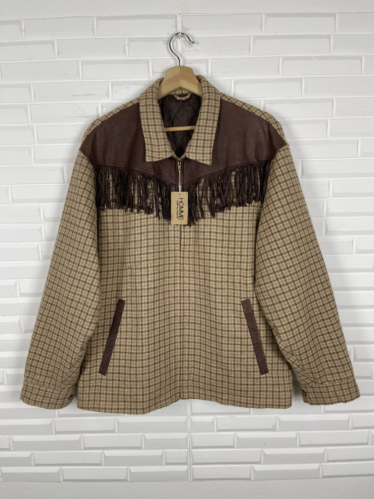 Comme des Garcons × Comme des Garcons Homme Plus 🔥ARCHIVE Homme ‼️80’s Houndstooth CDG HOMME NWT Size US M / EU 48-50 / 2 - 1 Thumbnail