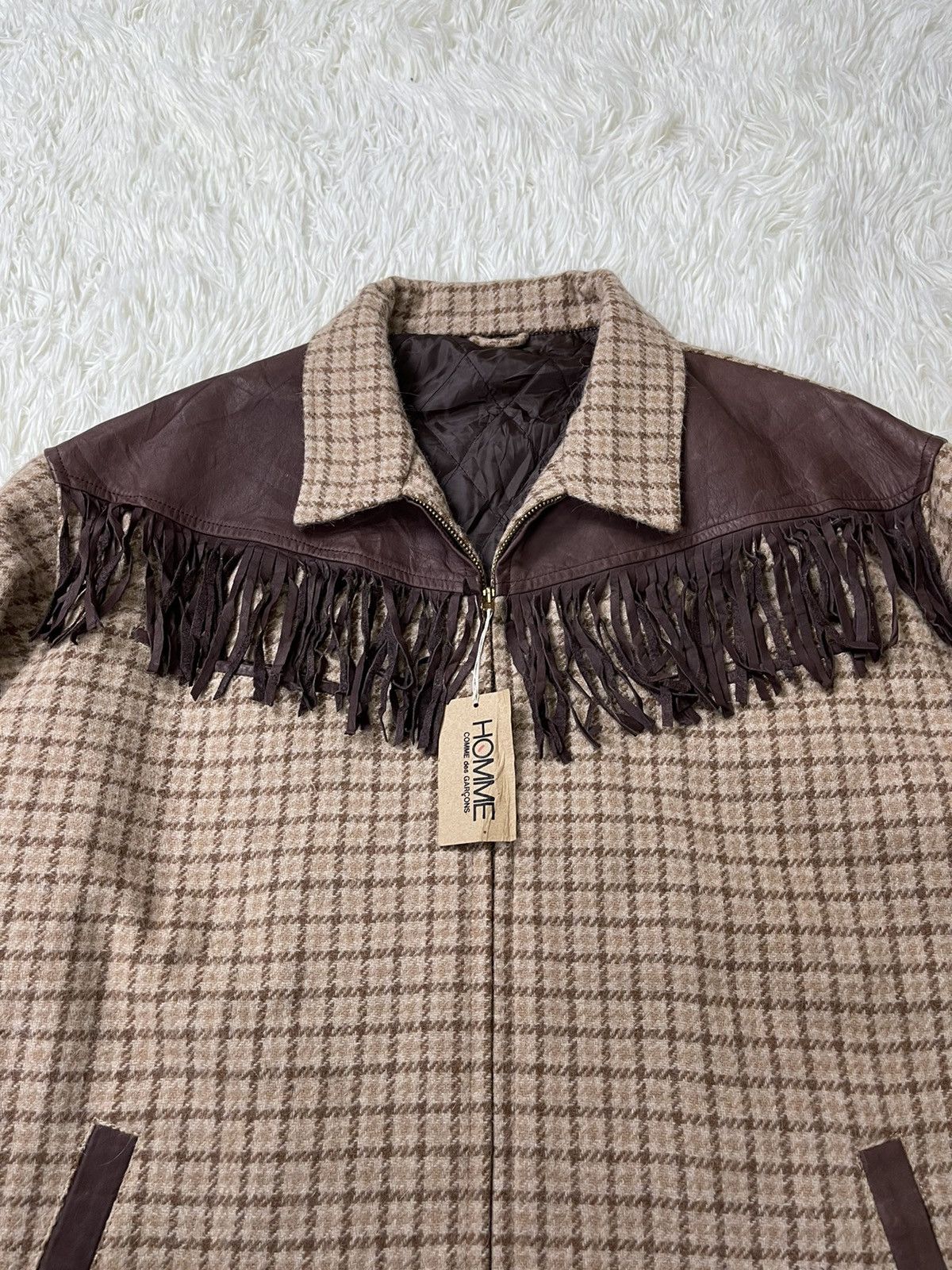 Comme des Garcons × Comme des Garcons Homme Plus 🔥ARCHIVE Homme ‼️80’s Houndstooth CDG HOMME NWT Size US M / EU 48-50 / 2 - 11 Thumbnail