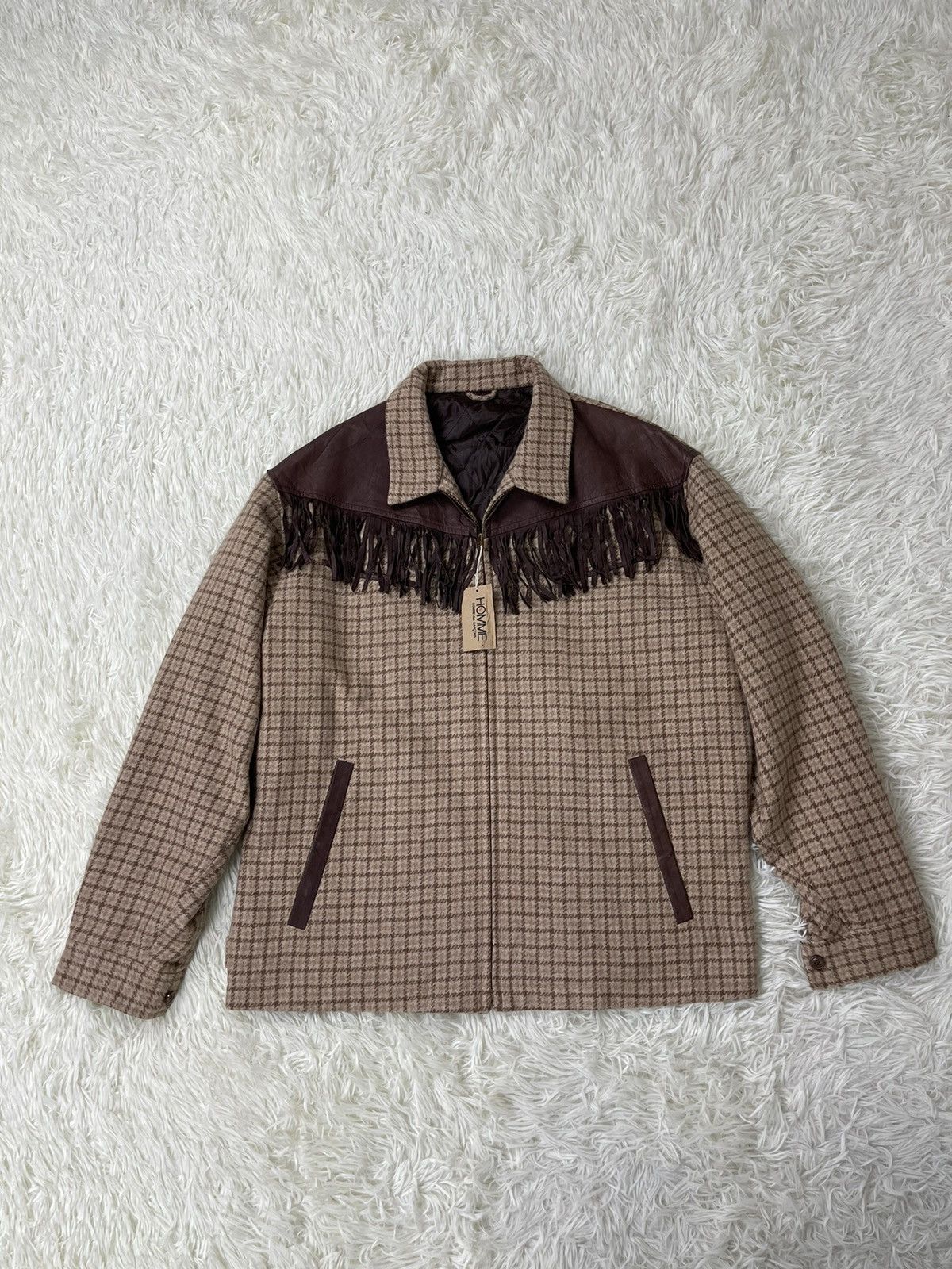 Comme des Garcons × Comme des Garcons Homme Plus 🔥ARCHIVE Homme ‼️80’s Houndstooth CDG HOMME NWT Size US M / EU 48-50 / 2 - 9 Thumbnail