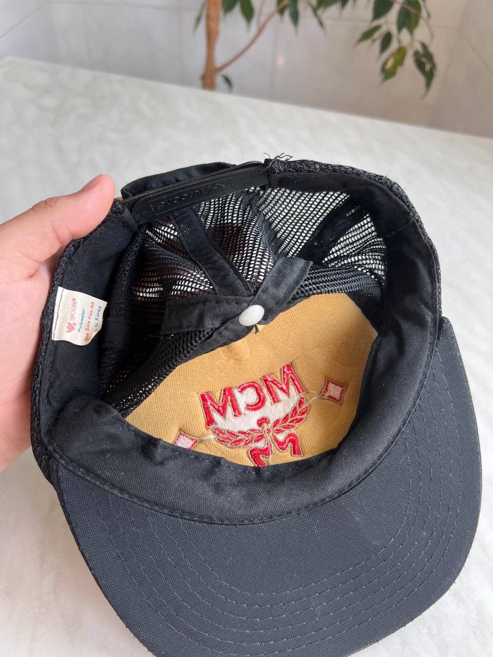 Vintage 1990s MCM Vintage Trucker Cap Hat Size ONE SIZE - 7 Thumbnail