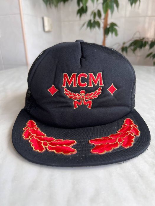 Vintage 1990s MCM Vintage Trucker Cap Hat | Grailed